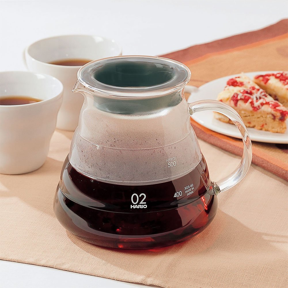 Hario V60 Glass Range Coffee Server  600ml  Clear
