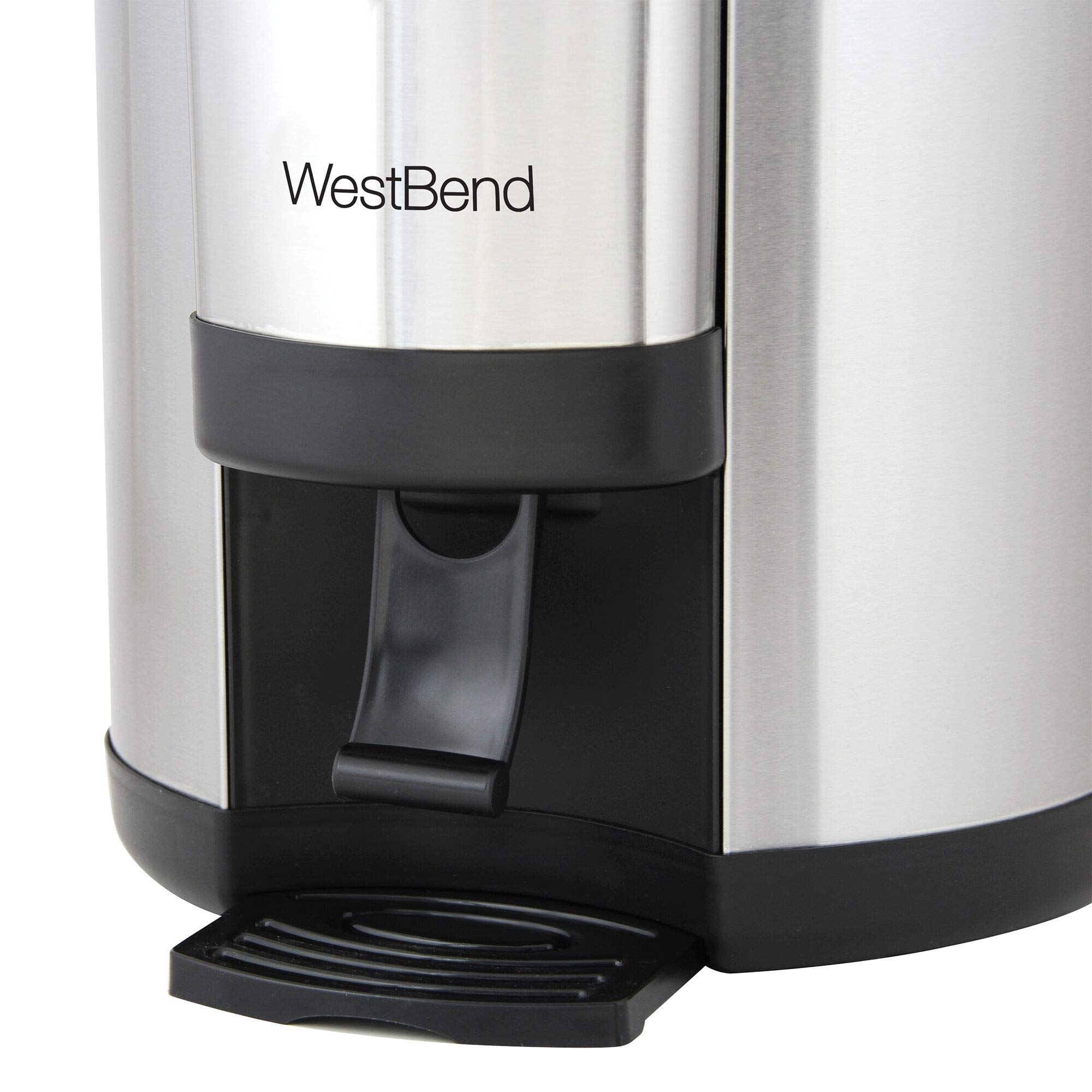 West Bend 57042 Coffee Urn Double Walled Stainless Steel Features Automatic Temperature Control Large Capacity With Fast Brewing