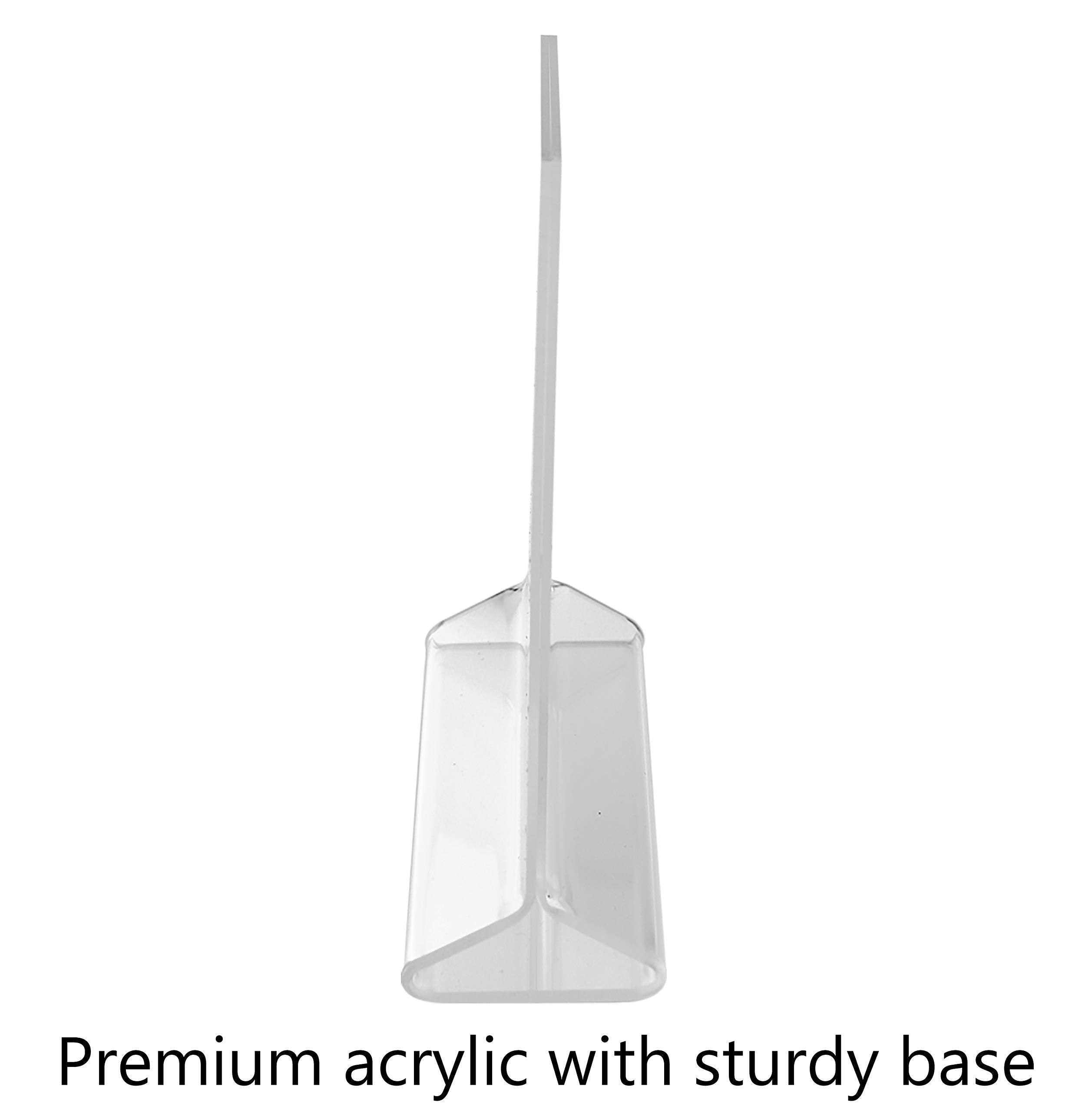 Acrylic Table Tent Menu/Card Holders - 4'' X 6''