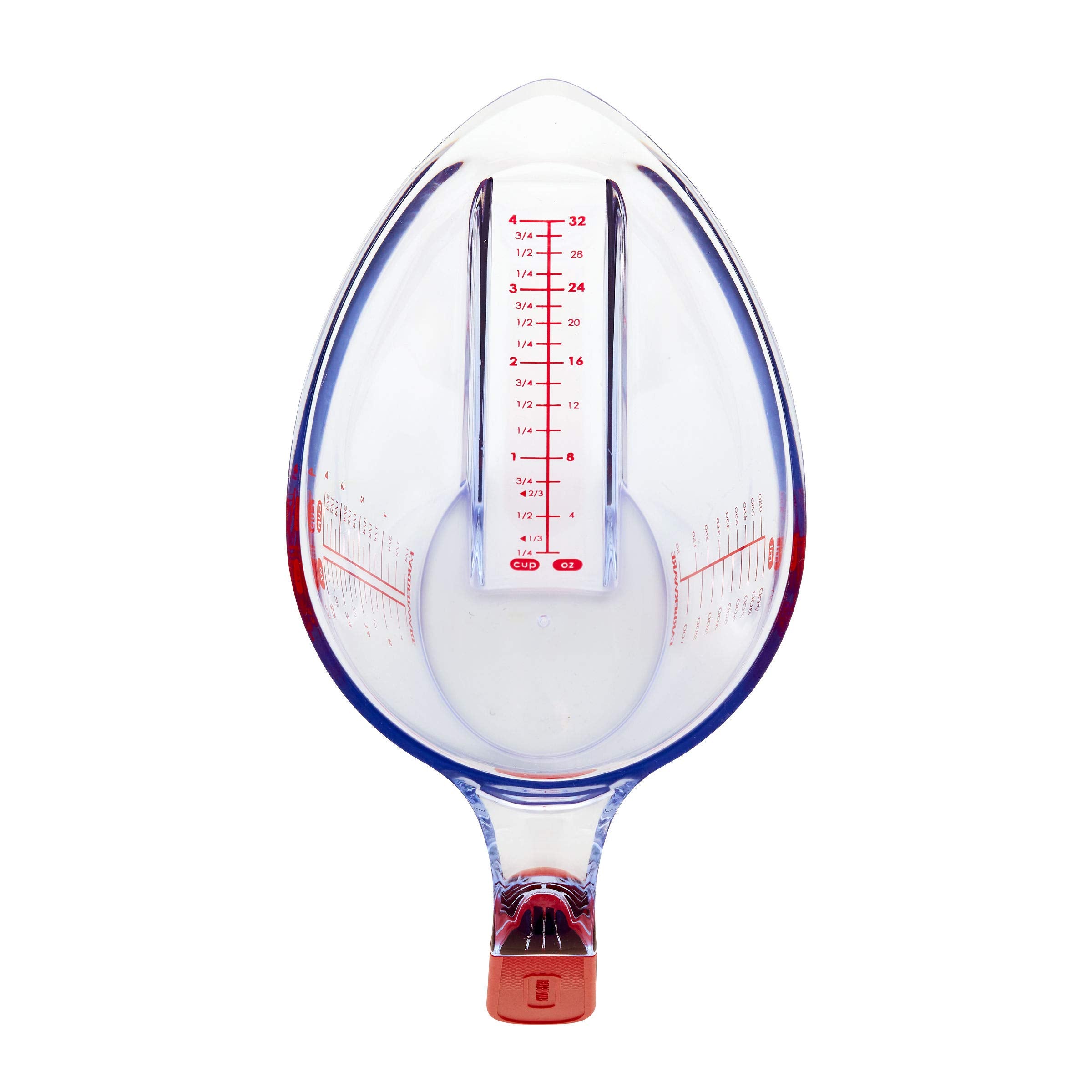 Farberware Pro Angled Measuring Cup, 4 Cup, Red