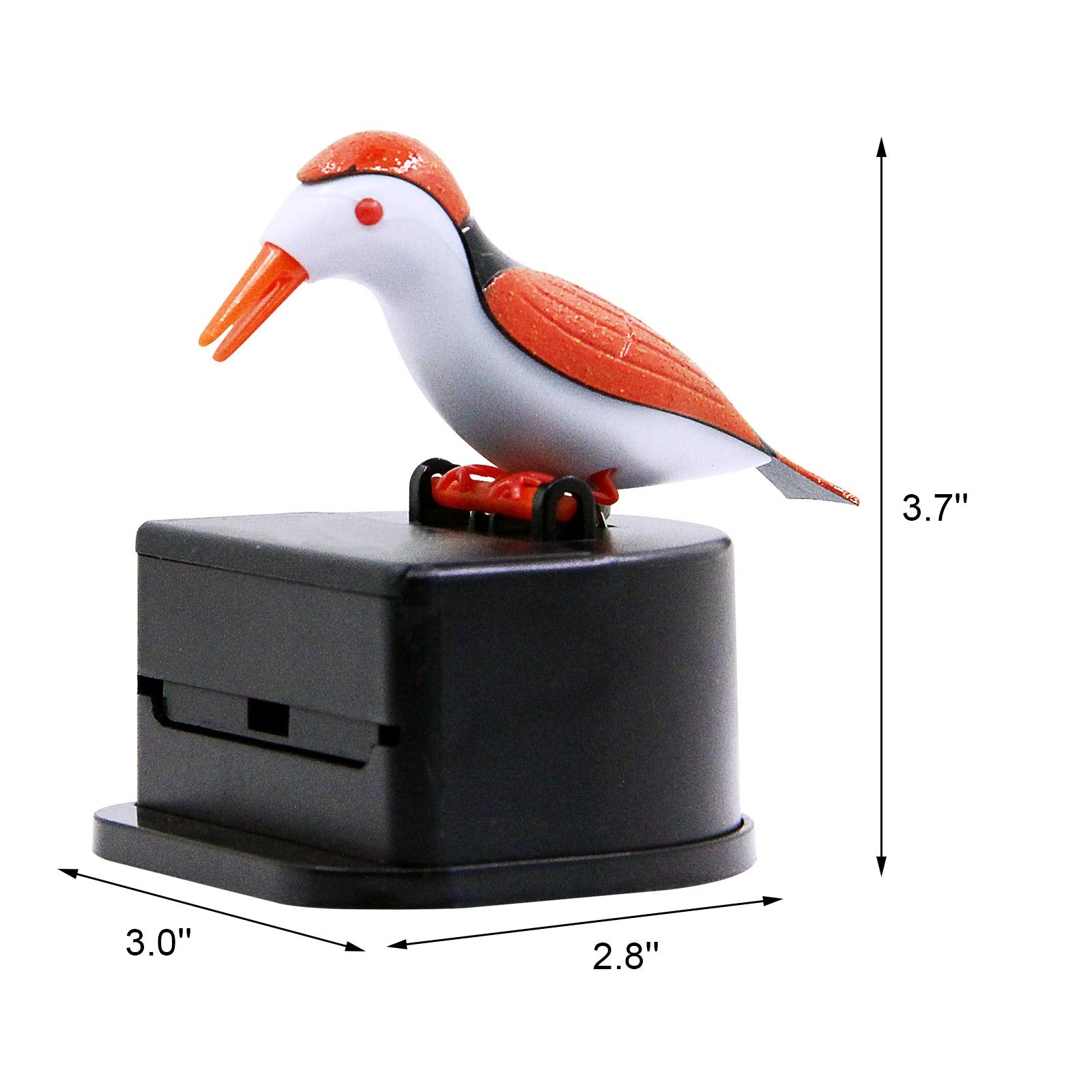 Jucaifu Little Bird Toothpick Dispenser, Creative Push-Type Toothpick Bird Dispenser, Toothpick Holder. (Orange)