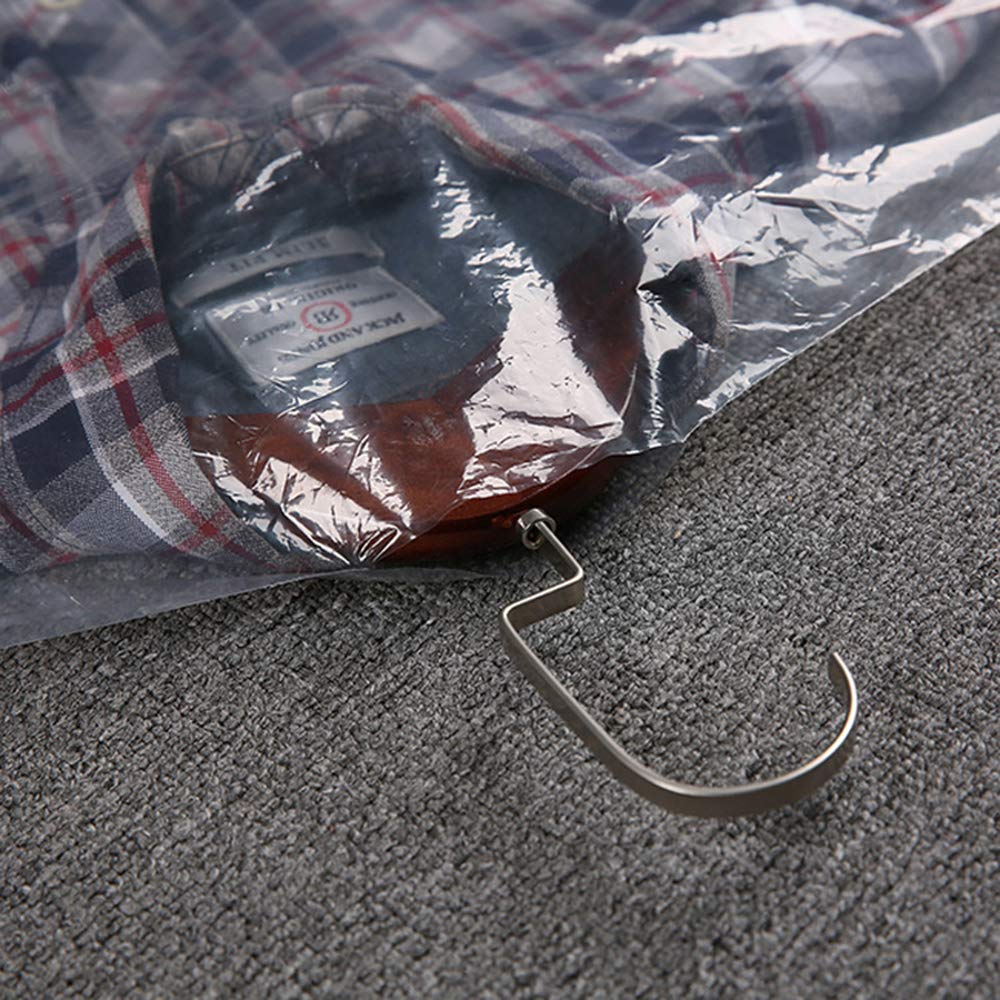 Rintati 50 Pack 35.4Inch Plastic Clear Dry Cleaning Hanging Lightweight Garment Clothes Cover Protector Bags For Closet Clothes