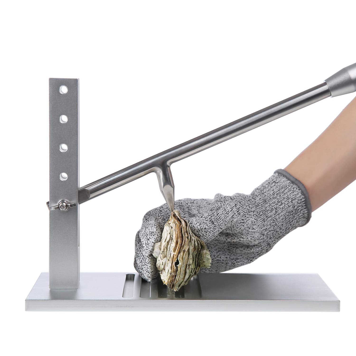ropto Oyster Opener Tool Set - Silver Oyster Shucker Machine for Easy Opening