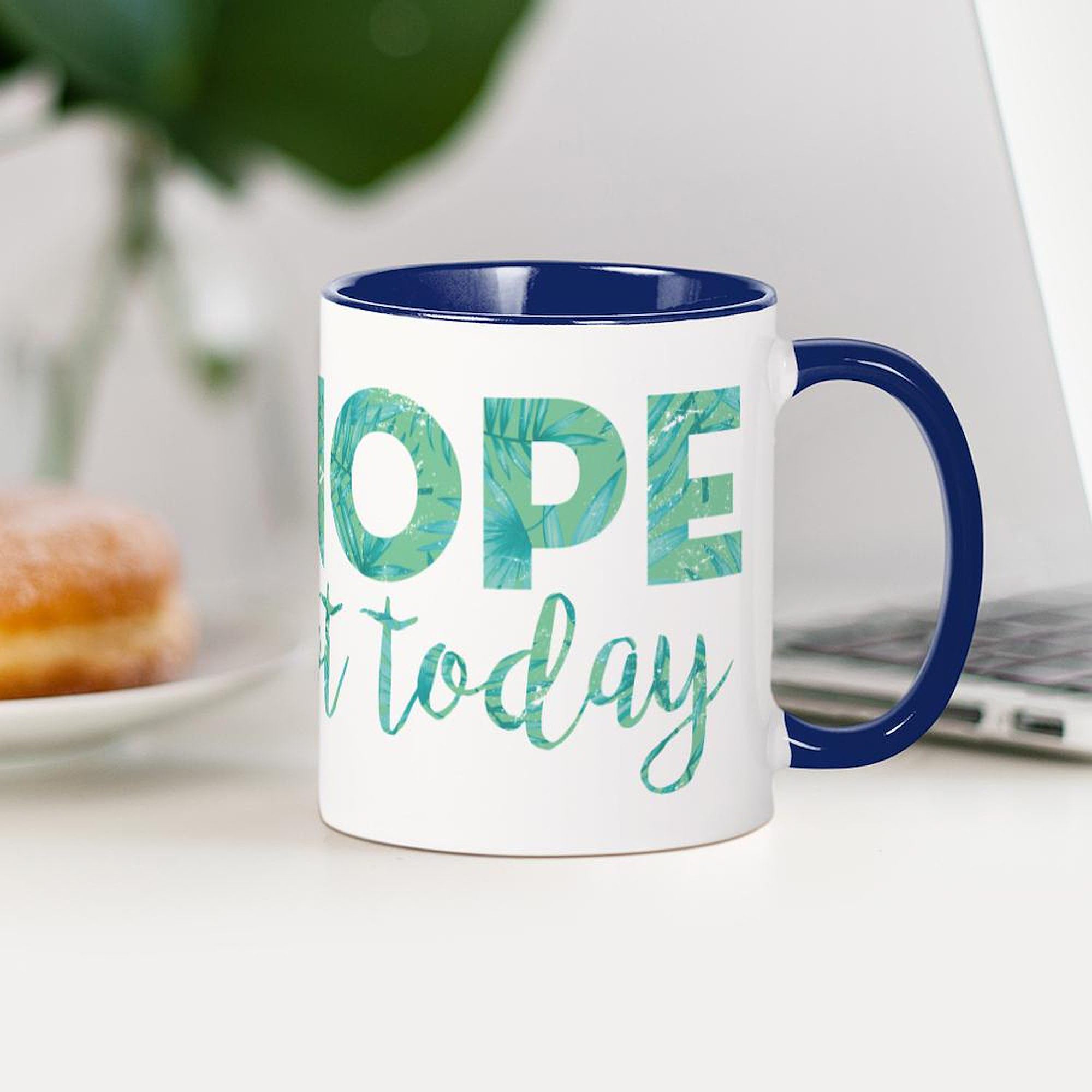 CafePress Nope Not Today Print 11 oz (325 ml) Ceramic Coffee Mug