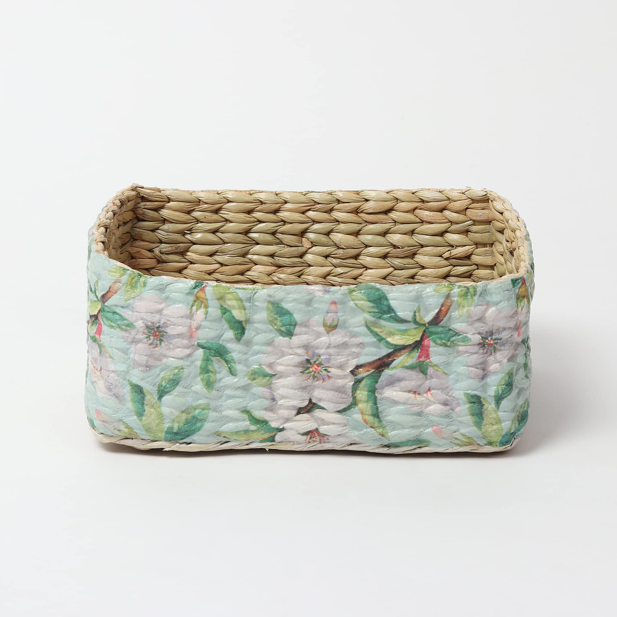 Habere India-All The Cultures Fabricating India Desk Organiser | Table Organiser | Jute Storage Basket | Gift Hamper Baskets | W