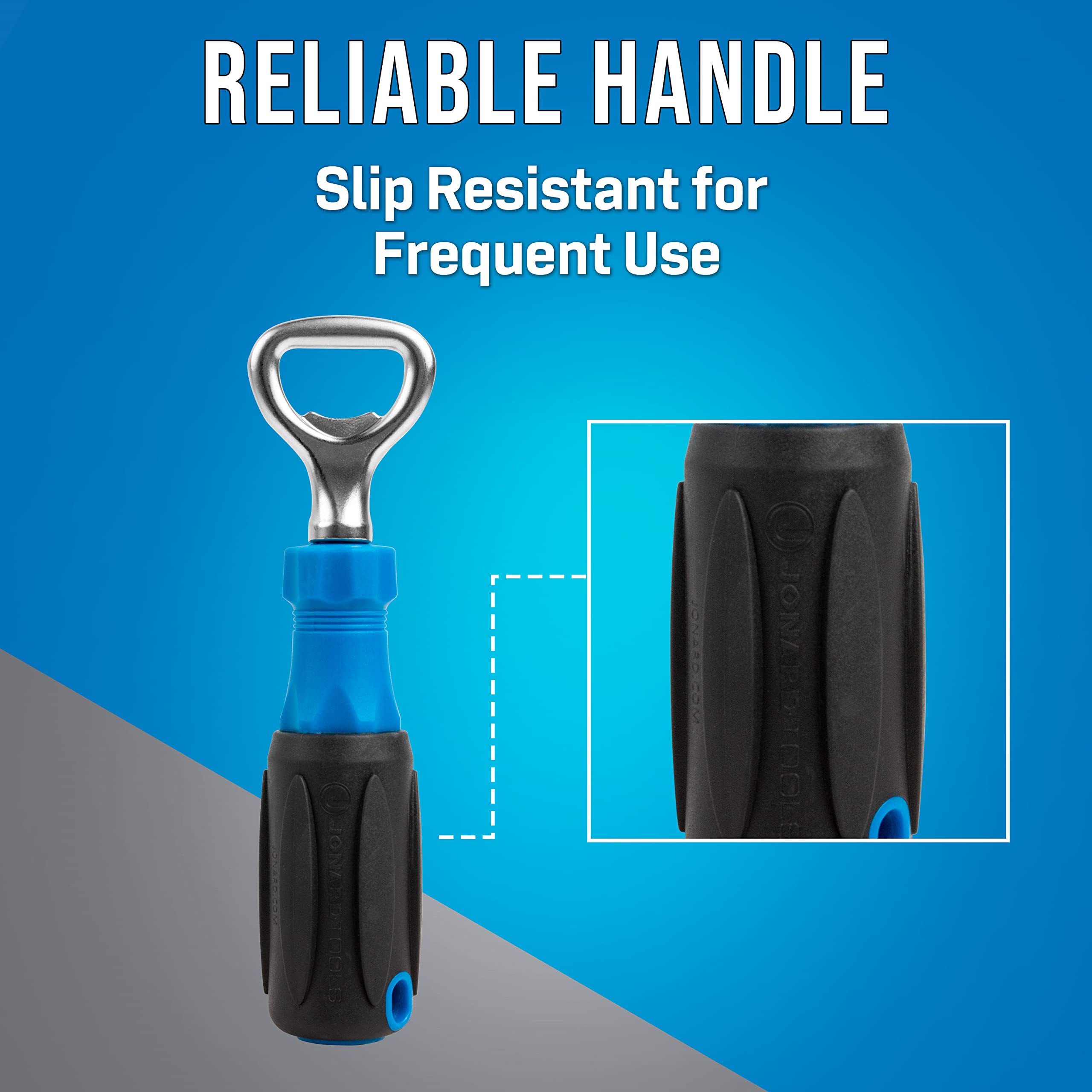Jonard Tools BO-1 Bottle Opener with Cushion Grip Handle Small