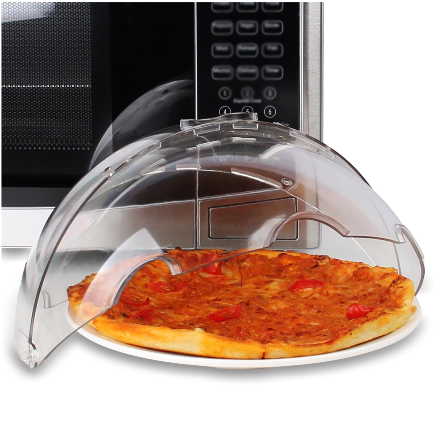 LOPEZTEK Flippable Microwave Splatter Cover for Food