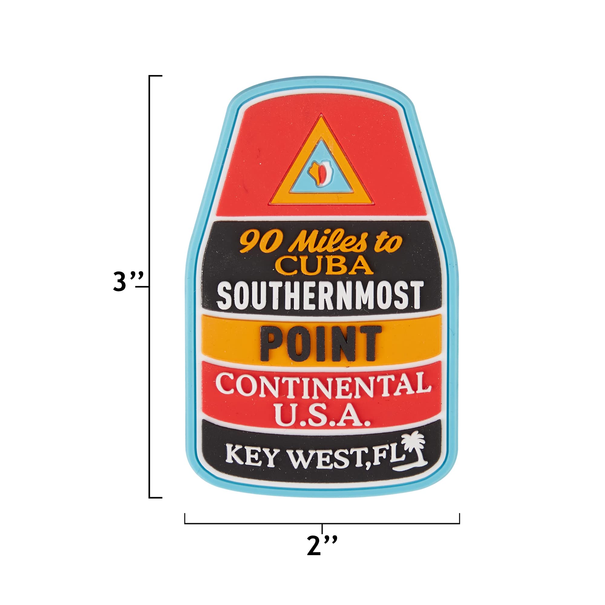 Vagabond Heart Key West Florida Pvc Fridge Magnet