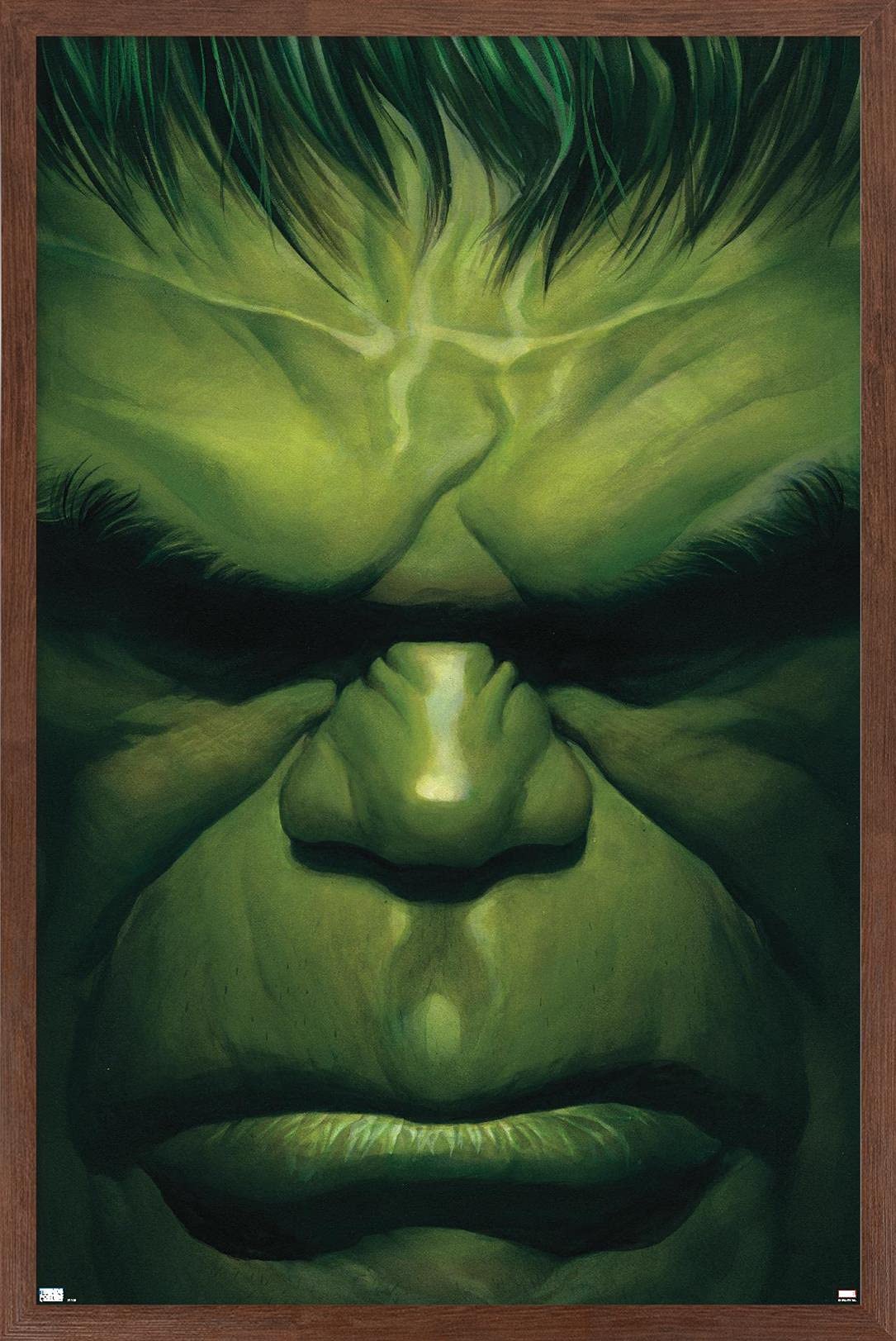 Trends International Marvel Comics - Hulk - The Immortal Hulk #18 Wall Poster, 14.72'' X 22.37'', Mahogany Framed Version