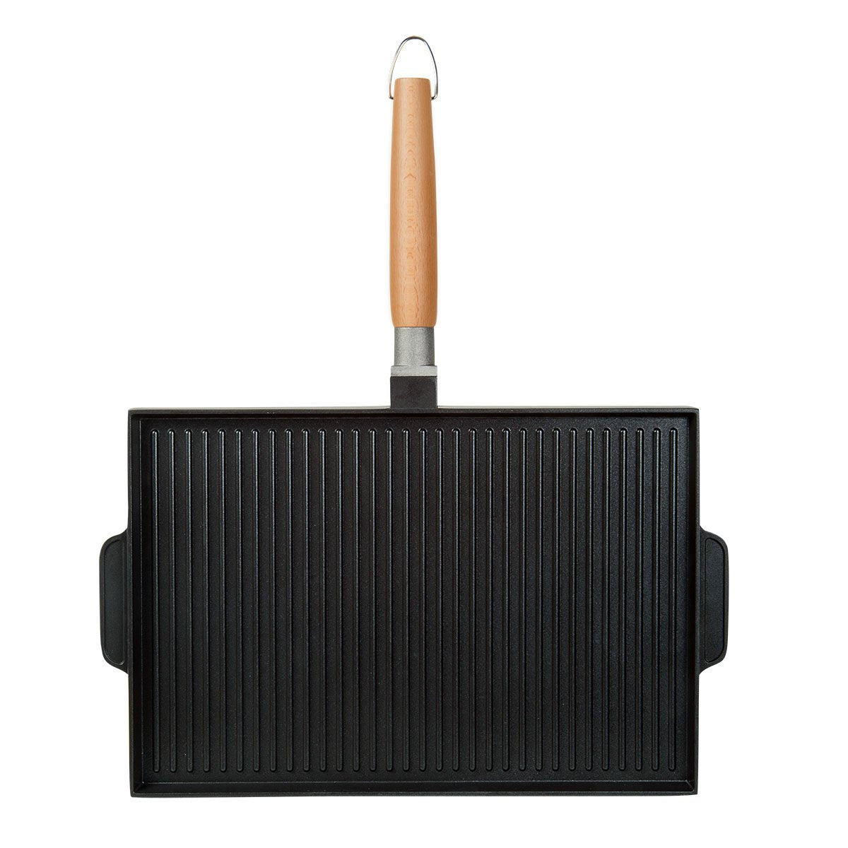 Masterpan Non-Stick Grill And Griddle Pan With Removable Handle, 15'' (Innovative Series), Black And Brown