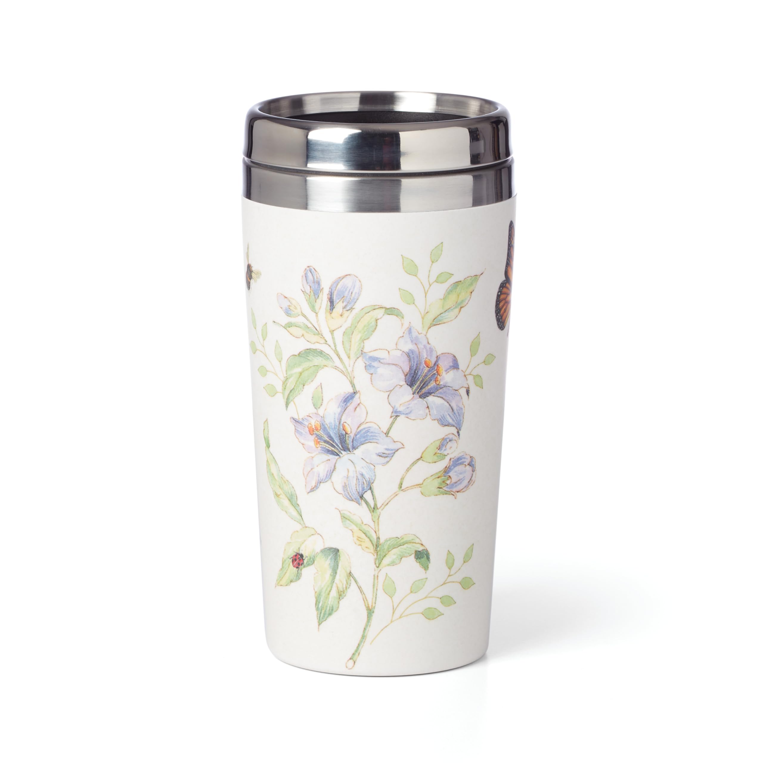 Lenox Butterfly Meadow Bamboo Travel Mug, 1.25