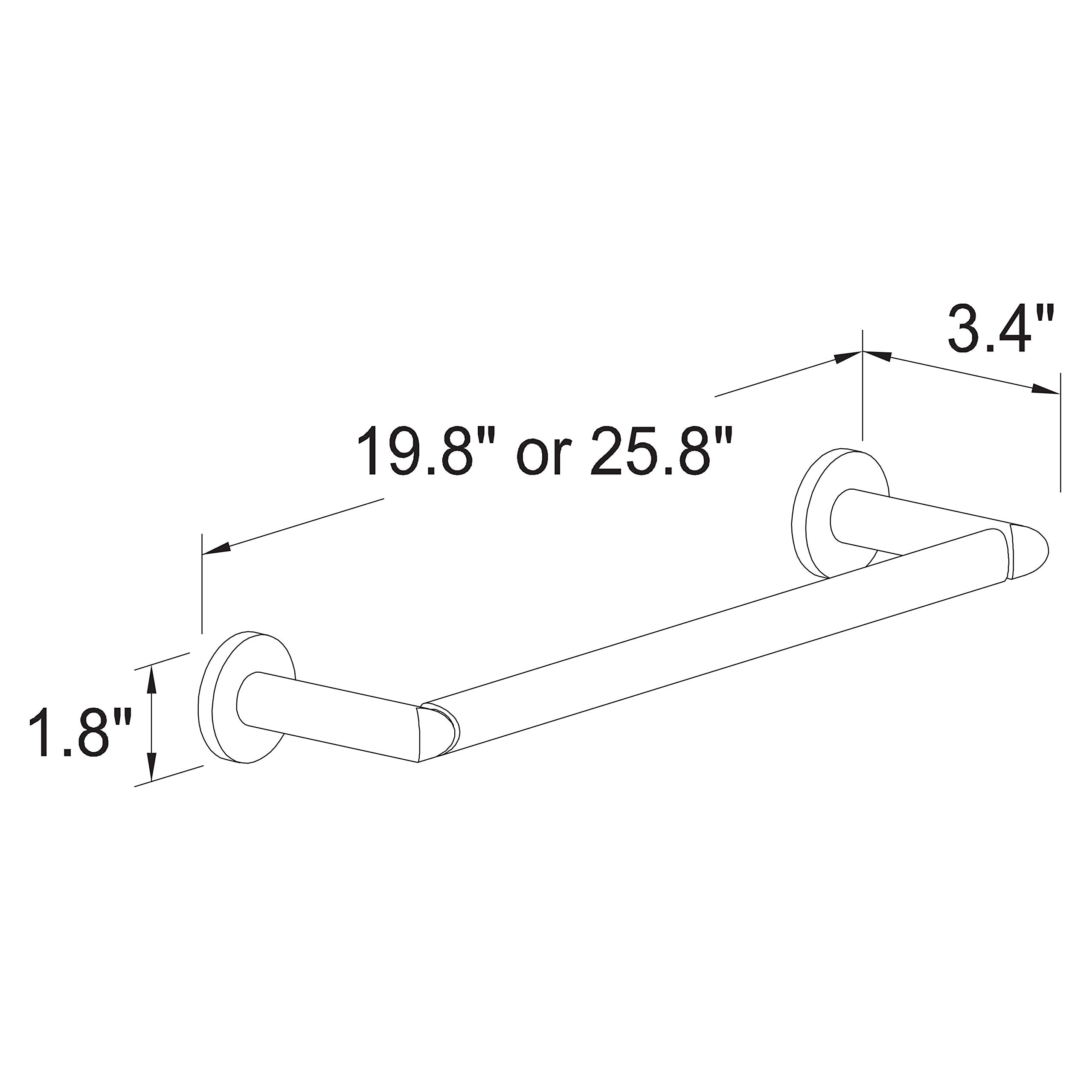 Motiv 0202/Pc Sine 18-In Towel Bar, Polished Chrome,,18'' Towel Bar