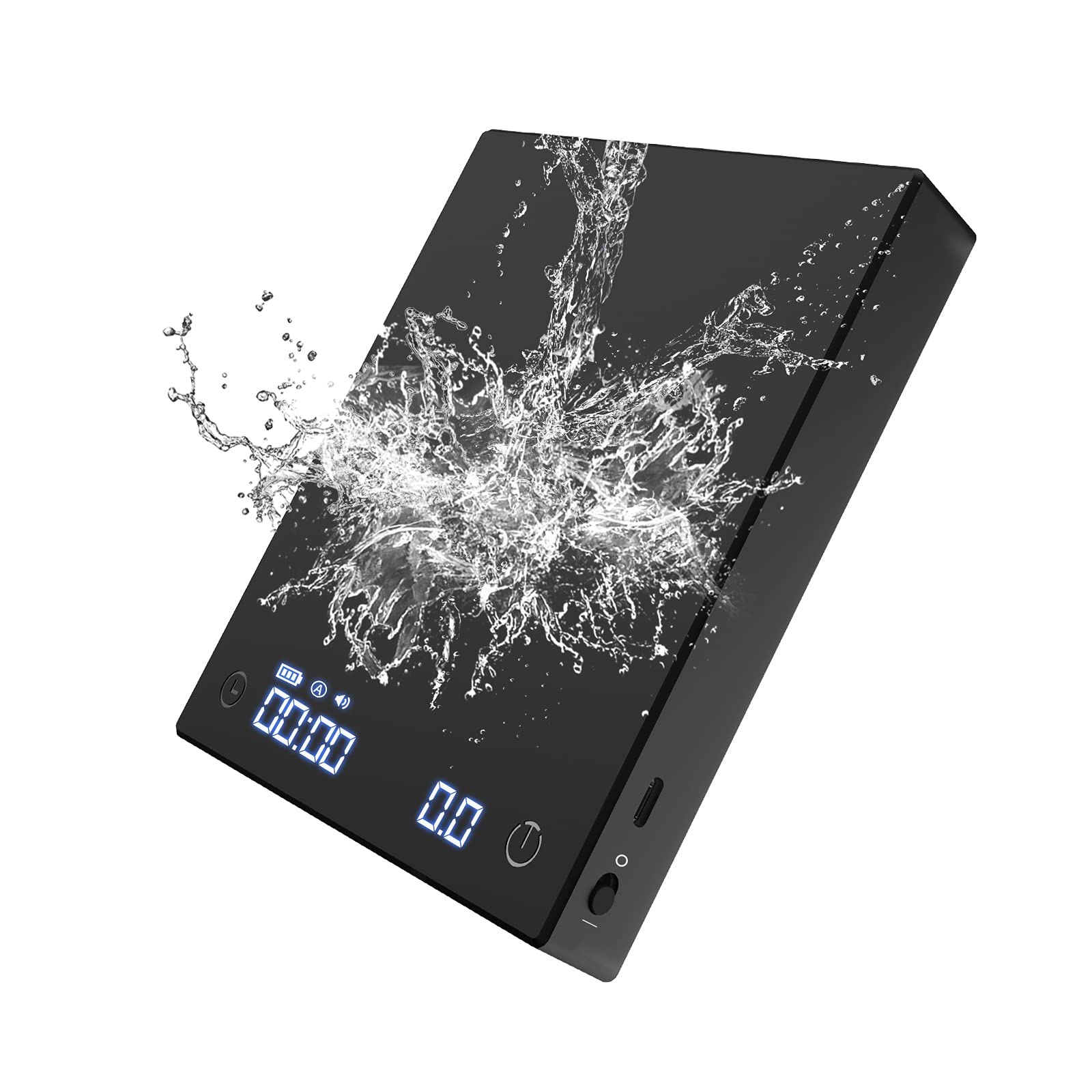 TIMEMORE Coffee Scale  2021 New Version Black Mirror Basic Plus  Digital Espresso Coffee Scale Kitchen Scale with Auto Timing  2000 Grams Black Plus