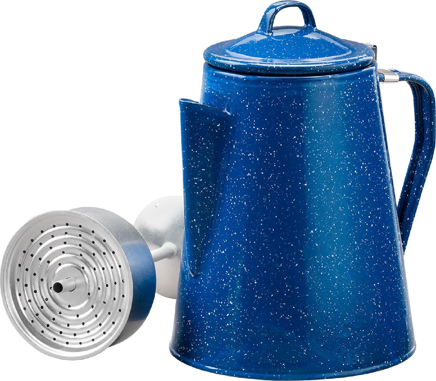 Alpine Mountain Gear 8 Cup Camping Enamel Coffee Percolator