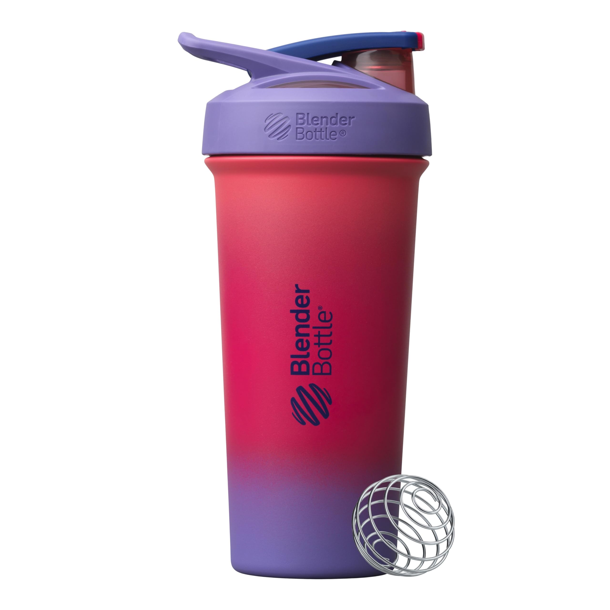 BlenderBottle Sport Sleek Stainless Steel Shaker Bottle 25 oz Neon Sunset