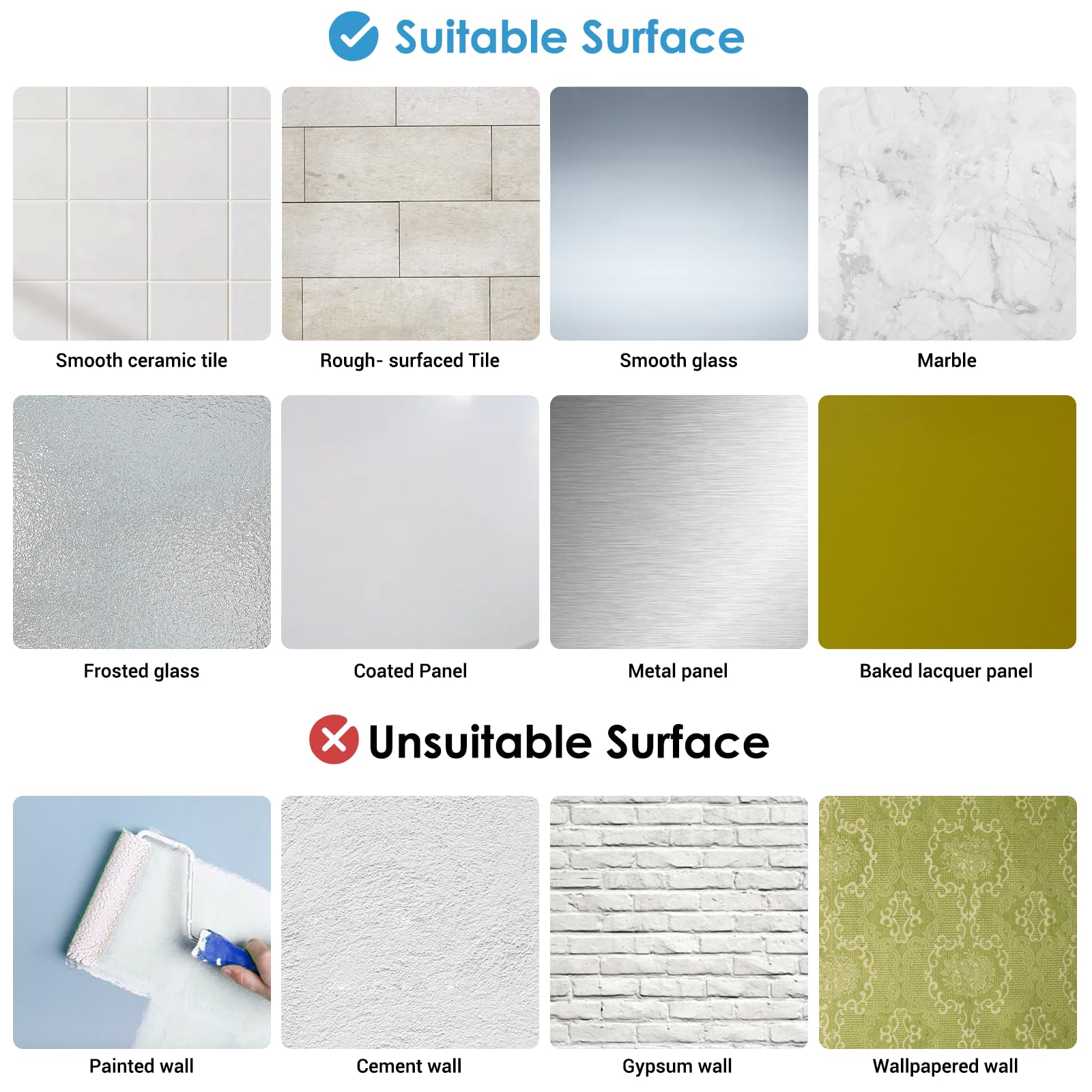 Avolare Suction Cup Towel Bar, Adjustable 24 Inches Adhesive Towel Holder For Bathroom, No Drill Wall Mounted Towel Rack With 5