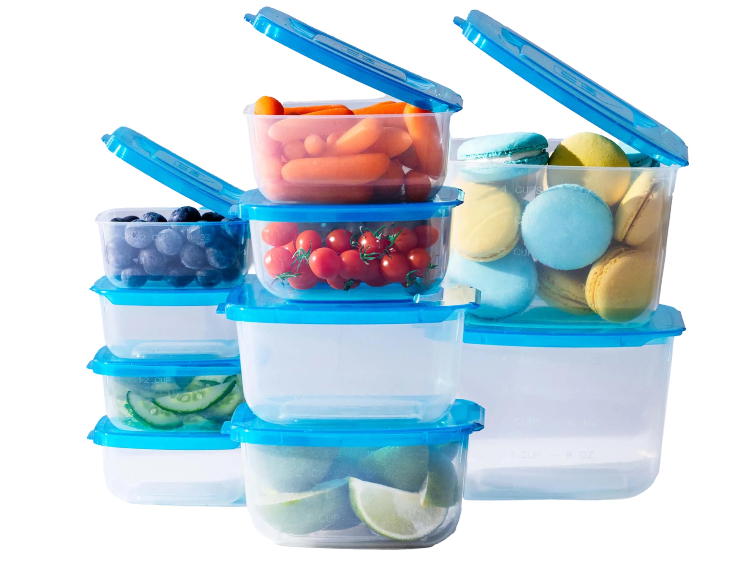 Mr Lid 10-Piece Storage Containers Set With Attached Lids By Unknown