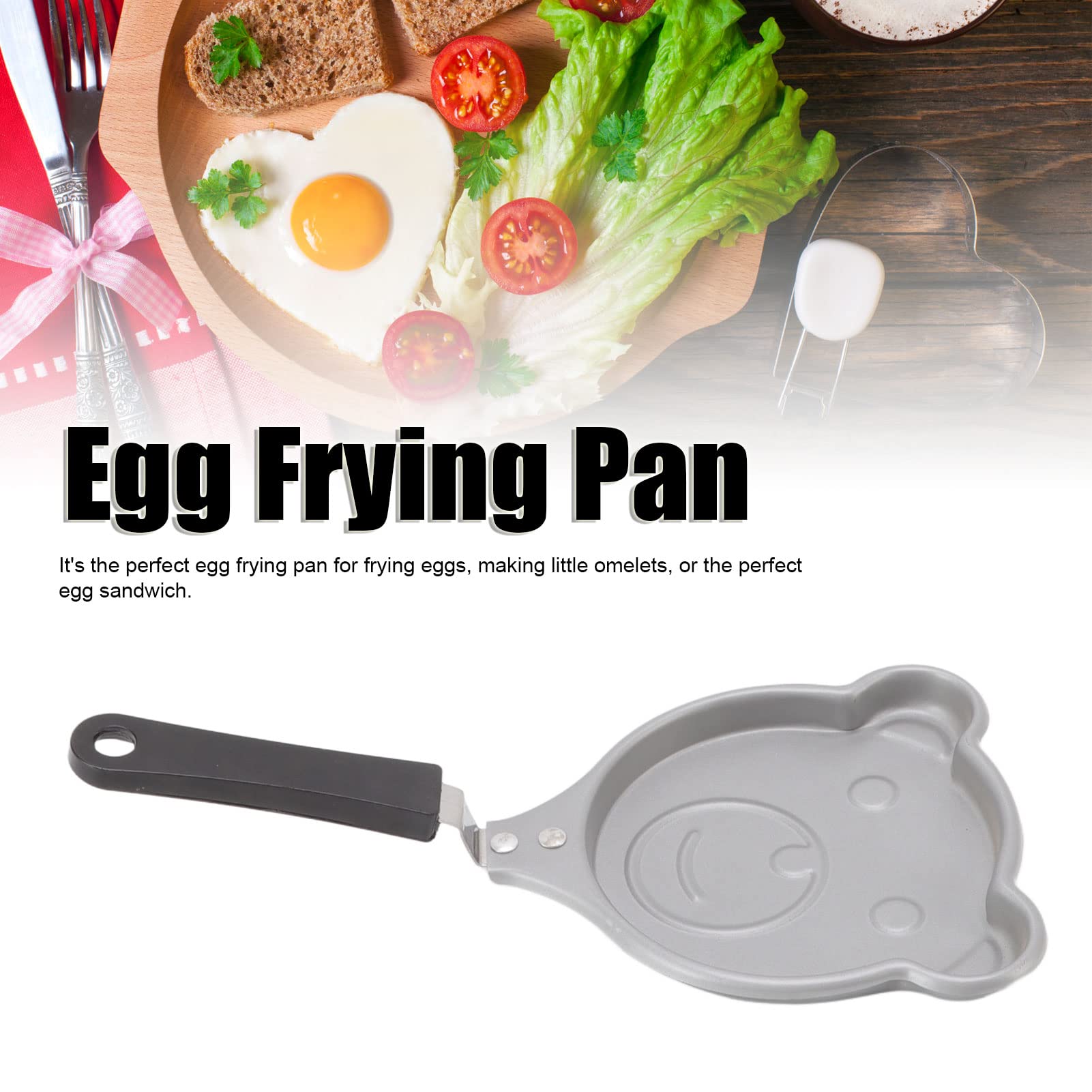 Topincn Mini Egg Pan, Nonstick Egg Frying Pan Omelet Pan Innovative Korean Breakfast Pot Diy Mini Breakfast Pan Small Egg Pancak