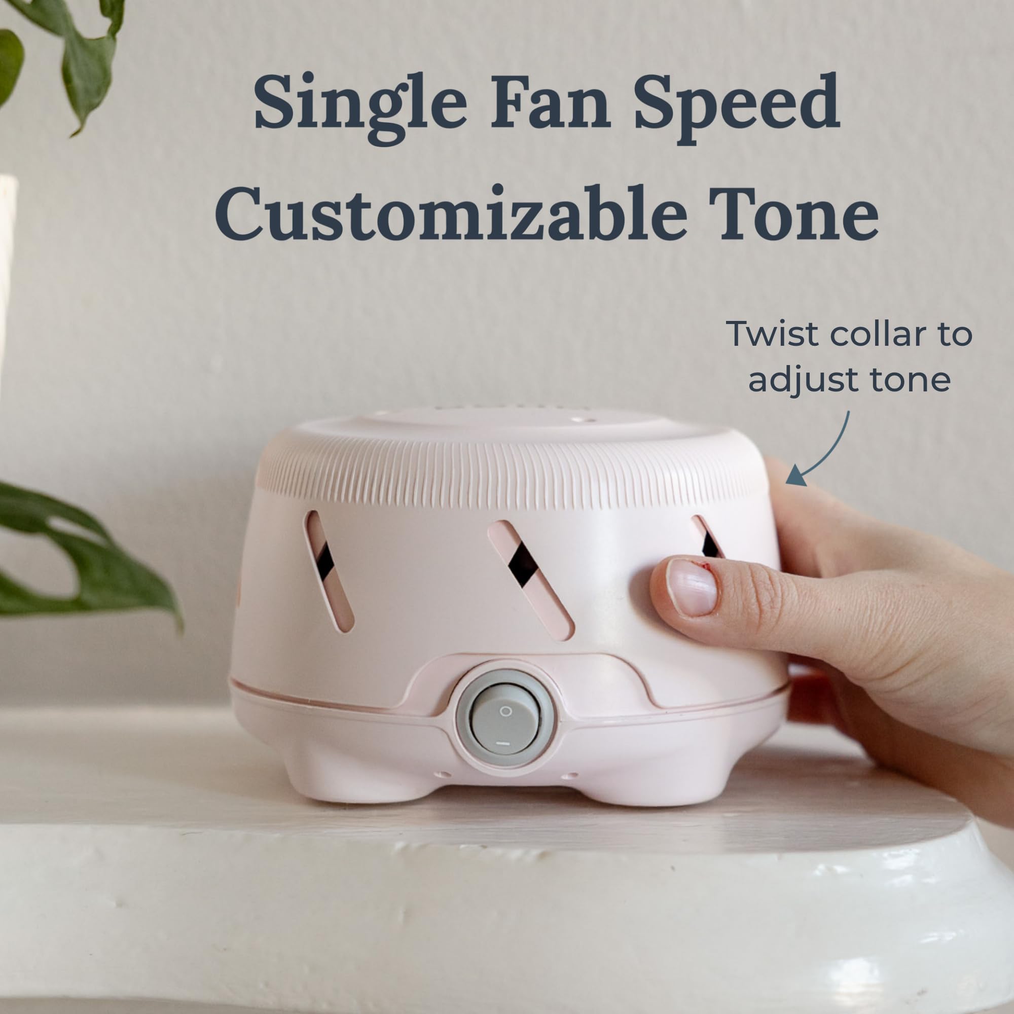 YOGASLEEP Yogasleep Dohm Uno White Noise Machine, Adjustable Tone, Pink, 1 Count, Model 3501002 for Sleep & Office Privacy