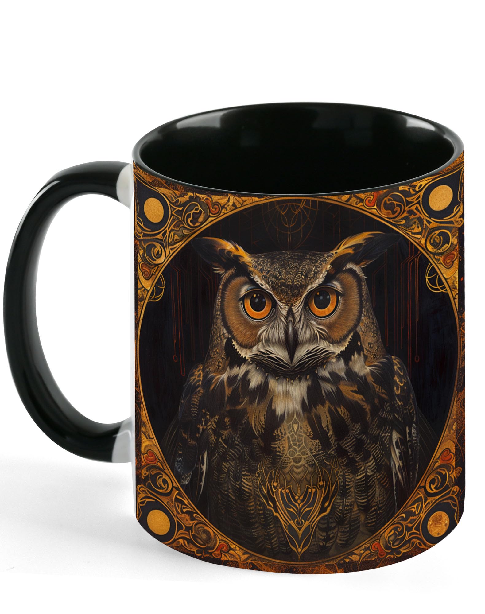 NOXOZNMOK Owl Coffee Mug 11 OZ Ceramic Tea Cup Novelty Mugs Funny Coffee Cups with Handle
