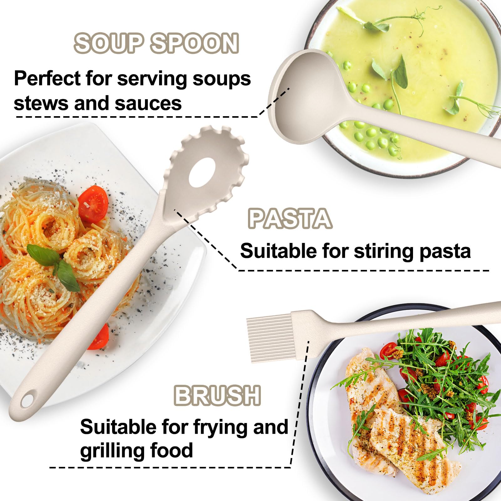 Silicone Kitchen Cooking Utensils Set, Umite Chef 22Pcs Heat Resistant Kitchen Utensils, Spatula, Spoon, Whisk, Dishwasher Safe
