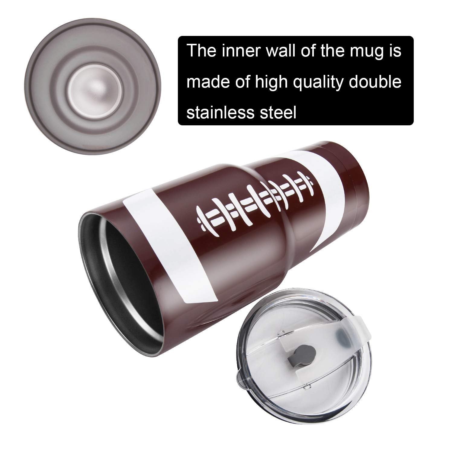 Joyclub 30Oz Tumbler Stainless Steel Double Wall Vacuum Insulated Tumbler Cup Travel Mug With Lid, Straw And Cleaning Brush For