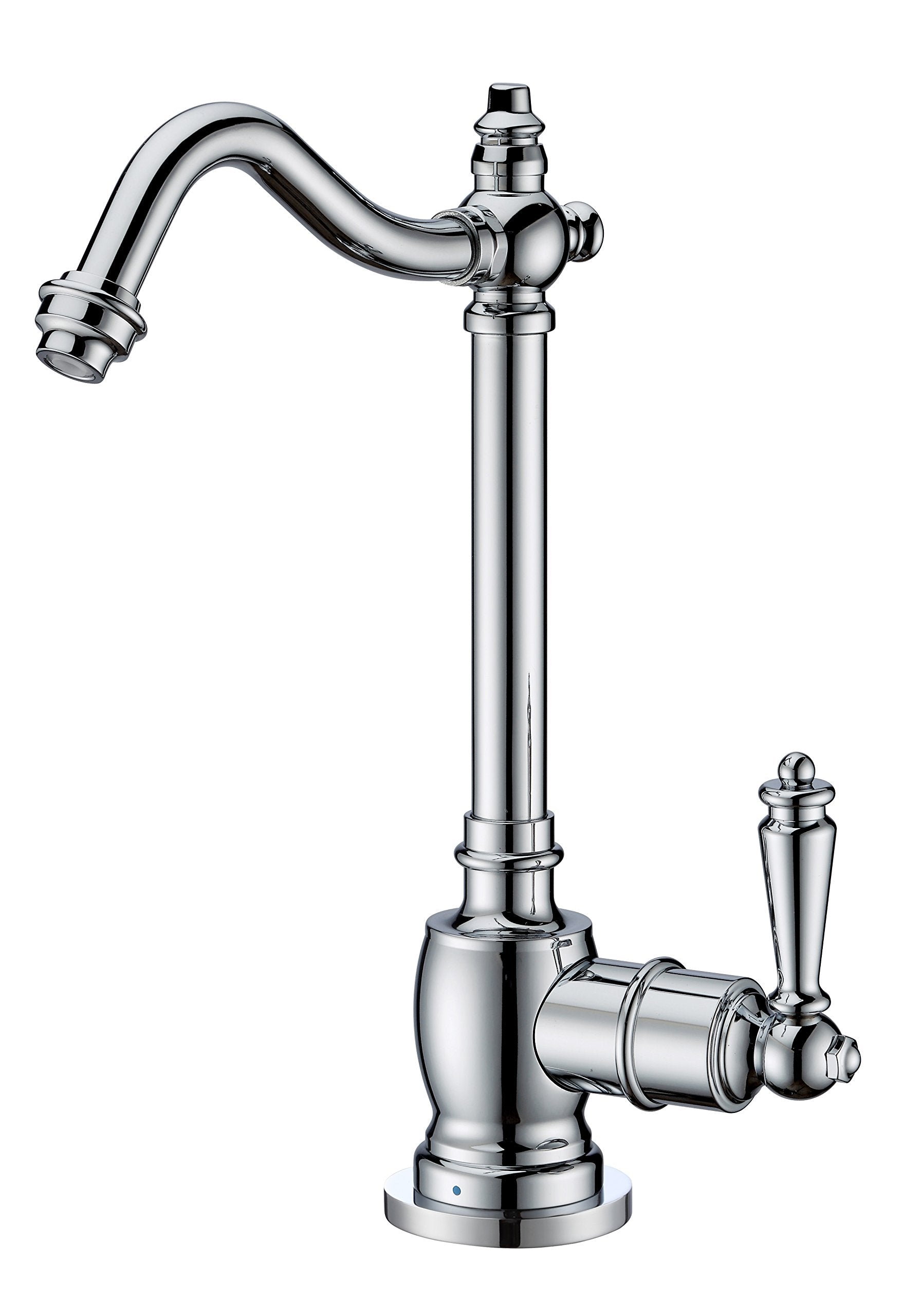 Whitehaus Collection Whfh-C1006-C Forever Hot Point Of Use Cold Water Faucet With Traditional Spout, Polished Chrome