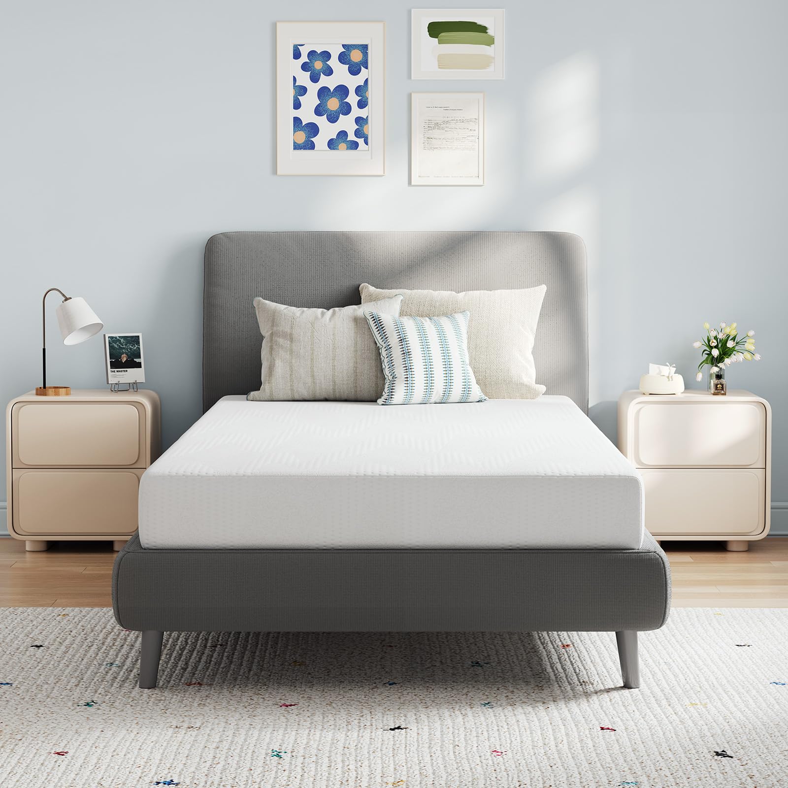 Avenco Twin Mattress, 5 Inch Twin Size Mattress for Kids, Gel Memory Foam Mattresses for Cooling Night Sleep & Pressure Relief, 