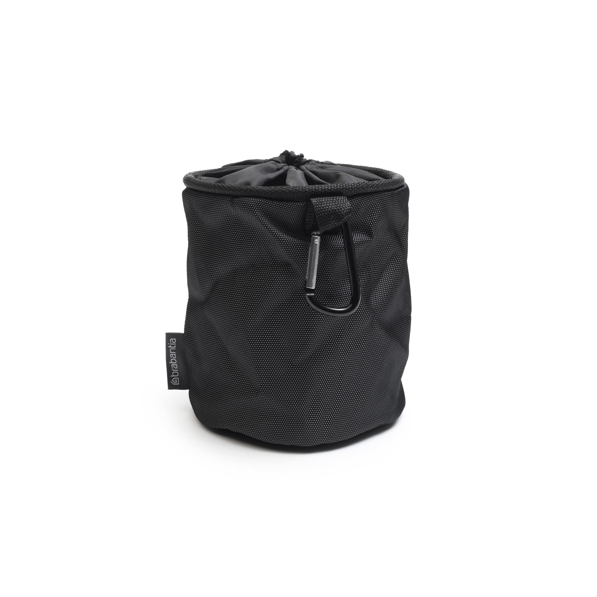 Brabantia x1 Premium Clothespin Storage Bag with Hanging Carabiner & Closing Cord (Random Color) Space Saving Organizer for Clothes Pins  Hangs on Clothesline/Drying Rack  Holds up to 150 Pins