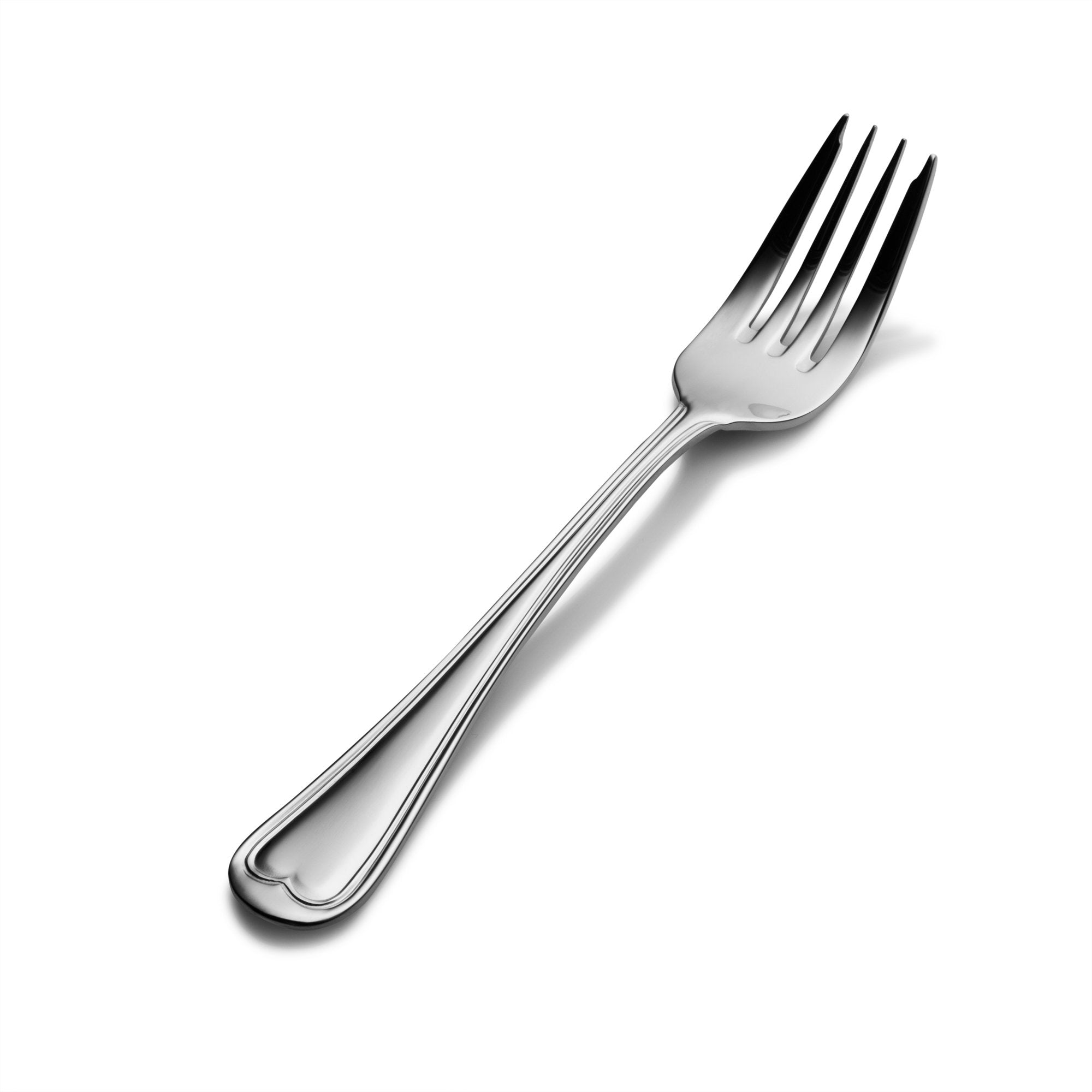 Bon Chef S607 Stainless Steel 18/8 Victoria Salad/Dessert Fork, 7-5/32'' Length (Pack Of 12)