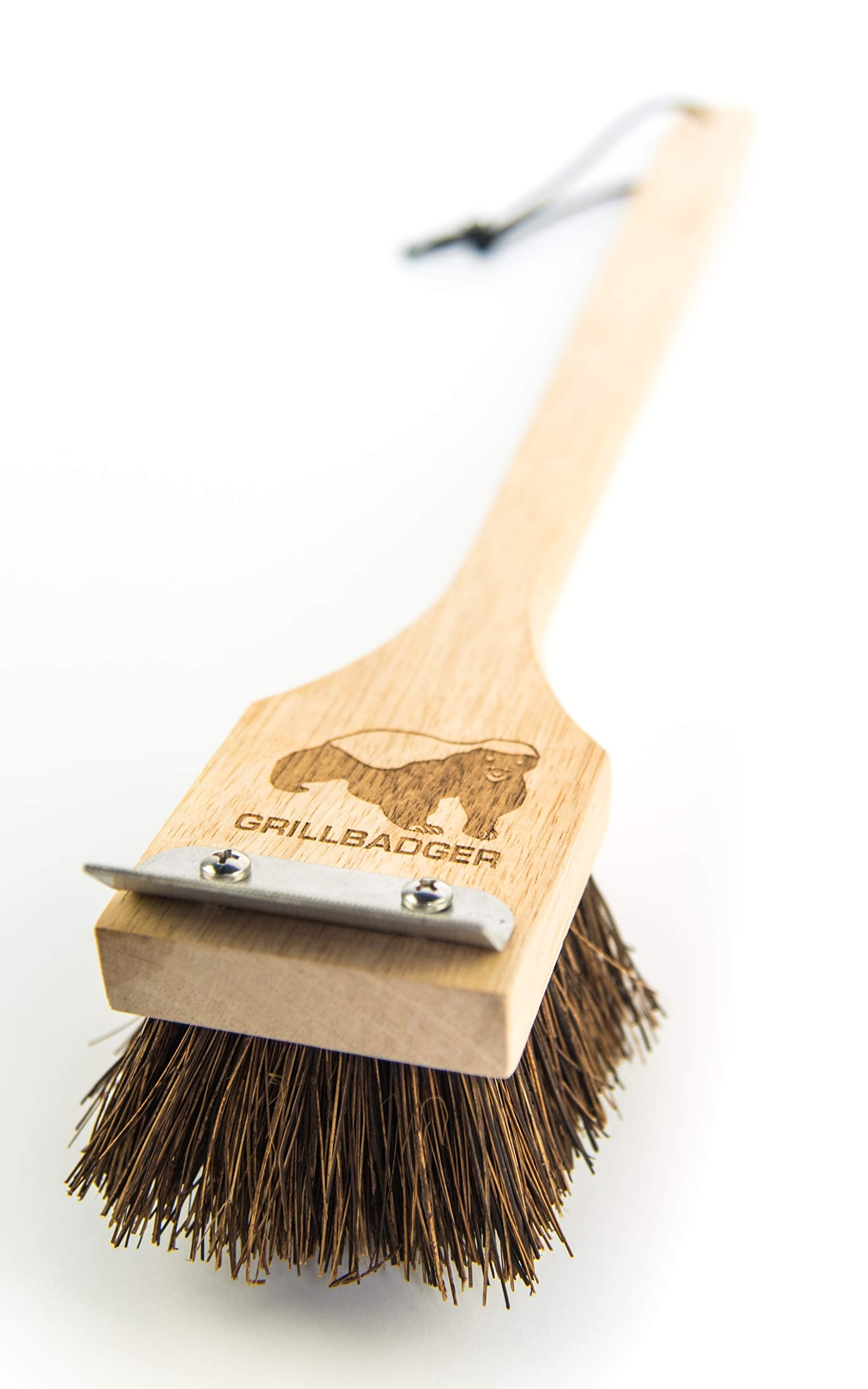 GRILLBADGER. The Safer Grill Cleaning Brush. All Natural. No Metal bristles.