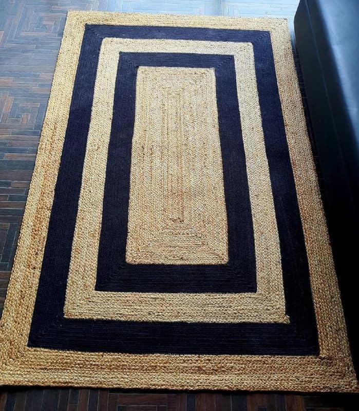 Dheeraj Handloom Jute Rug Carpet Area Rugs Floor Rugs Home Decor Rugs Carpet Rugs Modern Rugs Traditional Rugs Living Room Rug, 