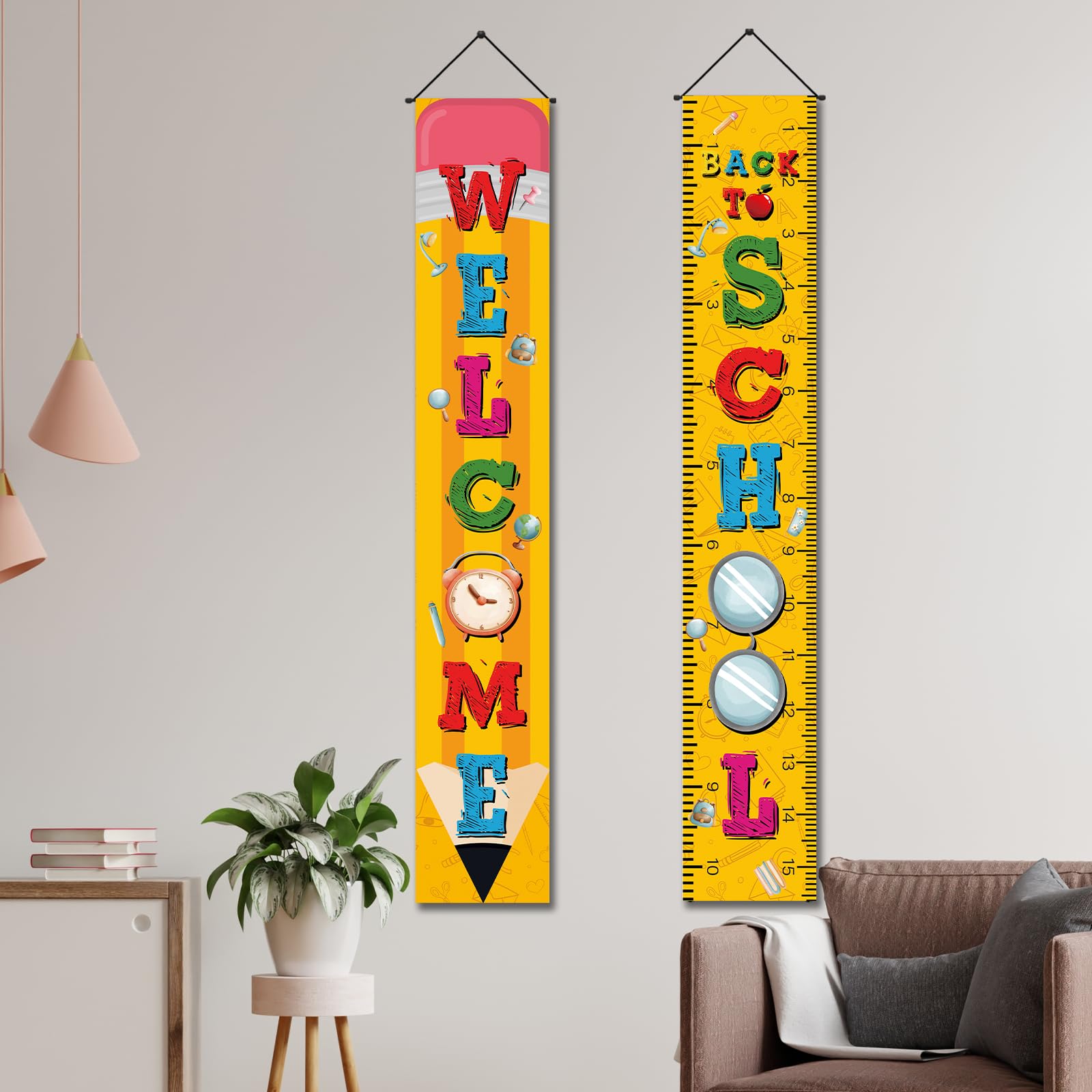 Welcome Back To School Decorations Outdoor Back To School Porch Sign Banner First 1St Day Of School Decorations And Supplies For
