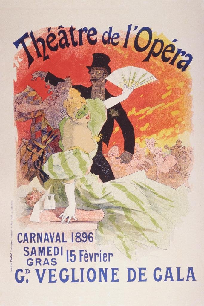Laminated Theatre Of The Opera Vintage Illustration Art Deco Vintage French Wall Art Nouveau 1920 French Advertising Vintage Pos