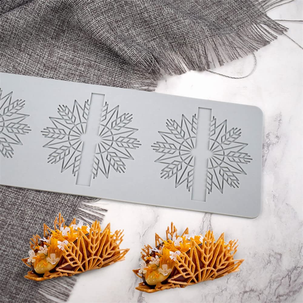 Christmas Tree Lace Mat Snowflake Elk Antlers Shape Mold Sugarcraft Xmas Birthday Party Diy Cake Decorating Tools Impression Cho