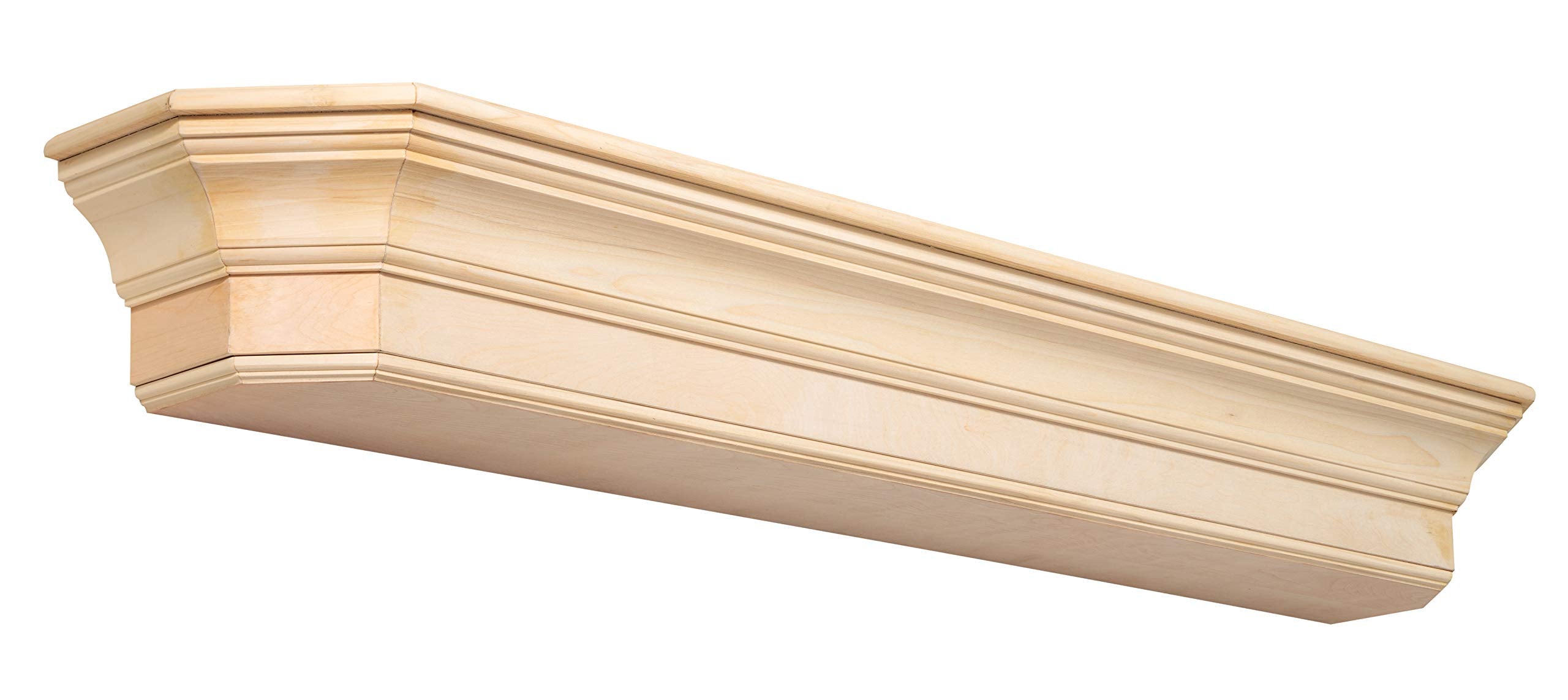 The Lindon 72'' Shelf or Mantel Shelf Unfinished