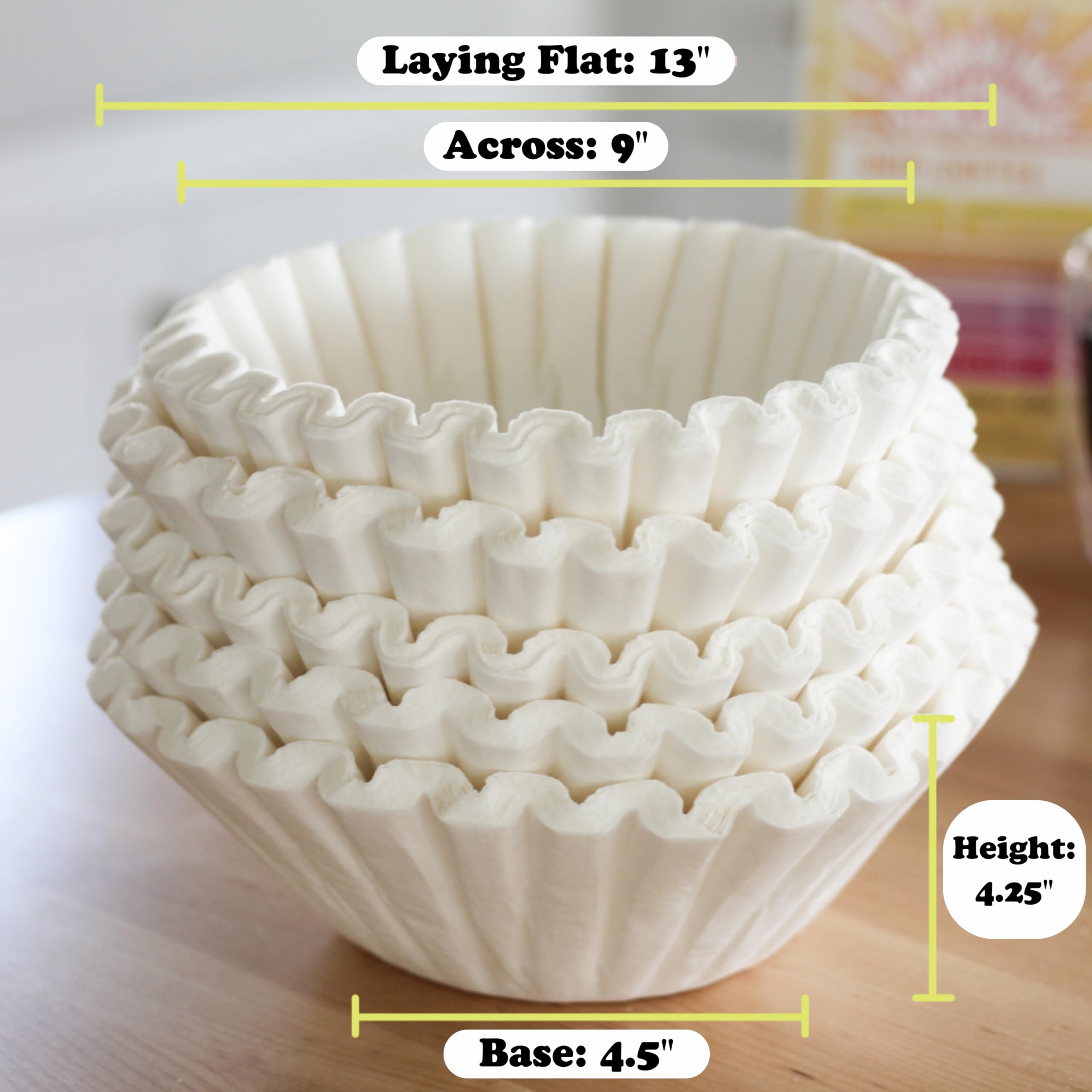 Drink Katy'S Extra Large Coffee Filters (13 Inch X 5 Inch) Premium, Big, Tall Filters For Bunn 1.5 To 3 Gallon Commercial Coffee