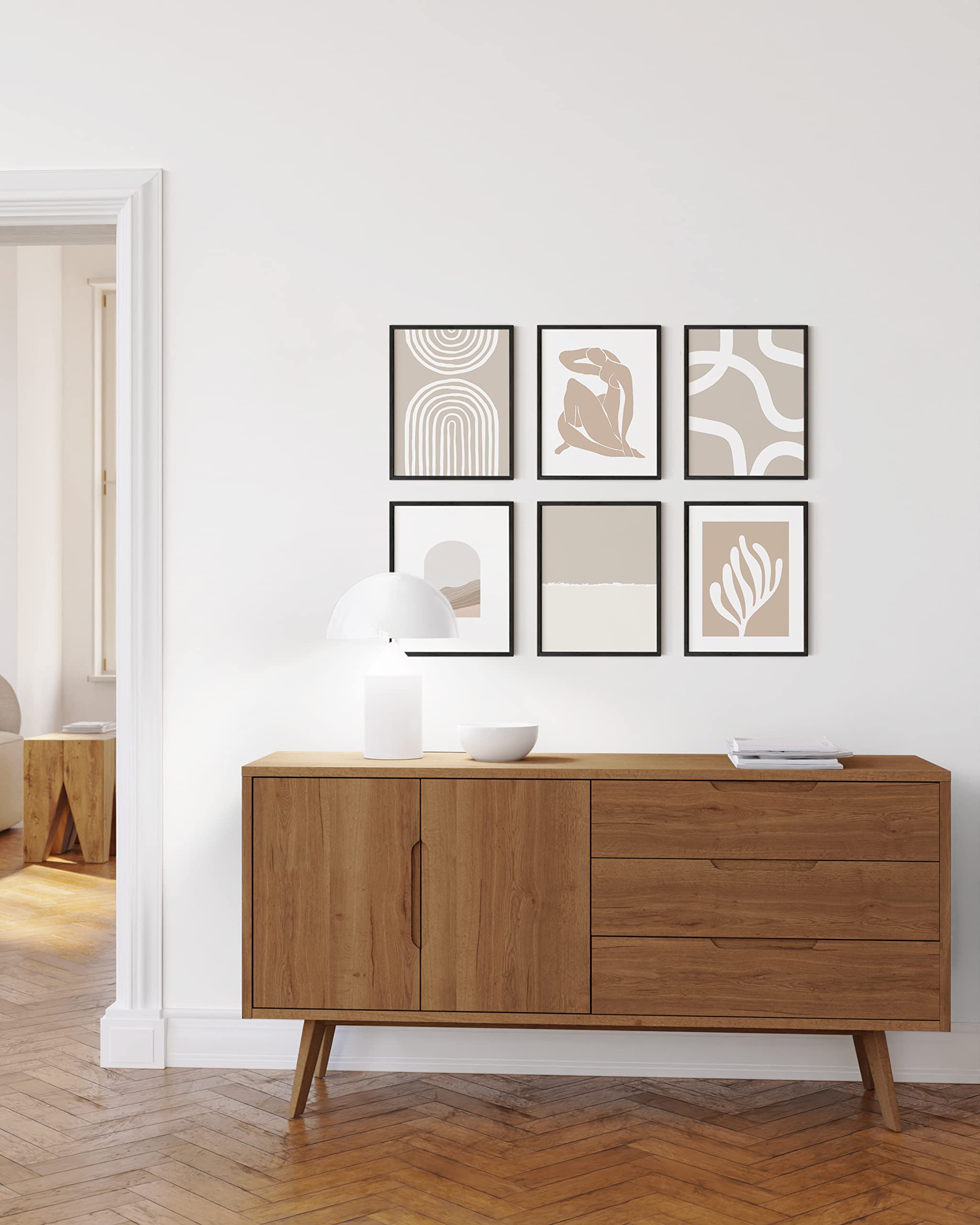 Haus And Hues Neutral Wall Art, Beige Wall Decor, Beige Wall Art, Wall Art Modern Abstract, Matisse Poster, Matisse Prints, Geom