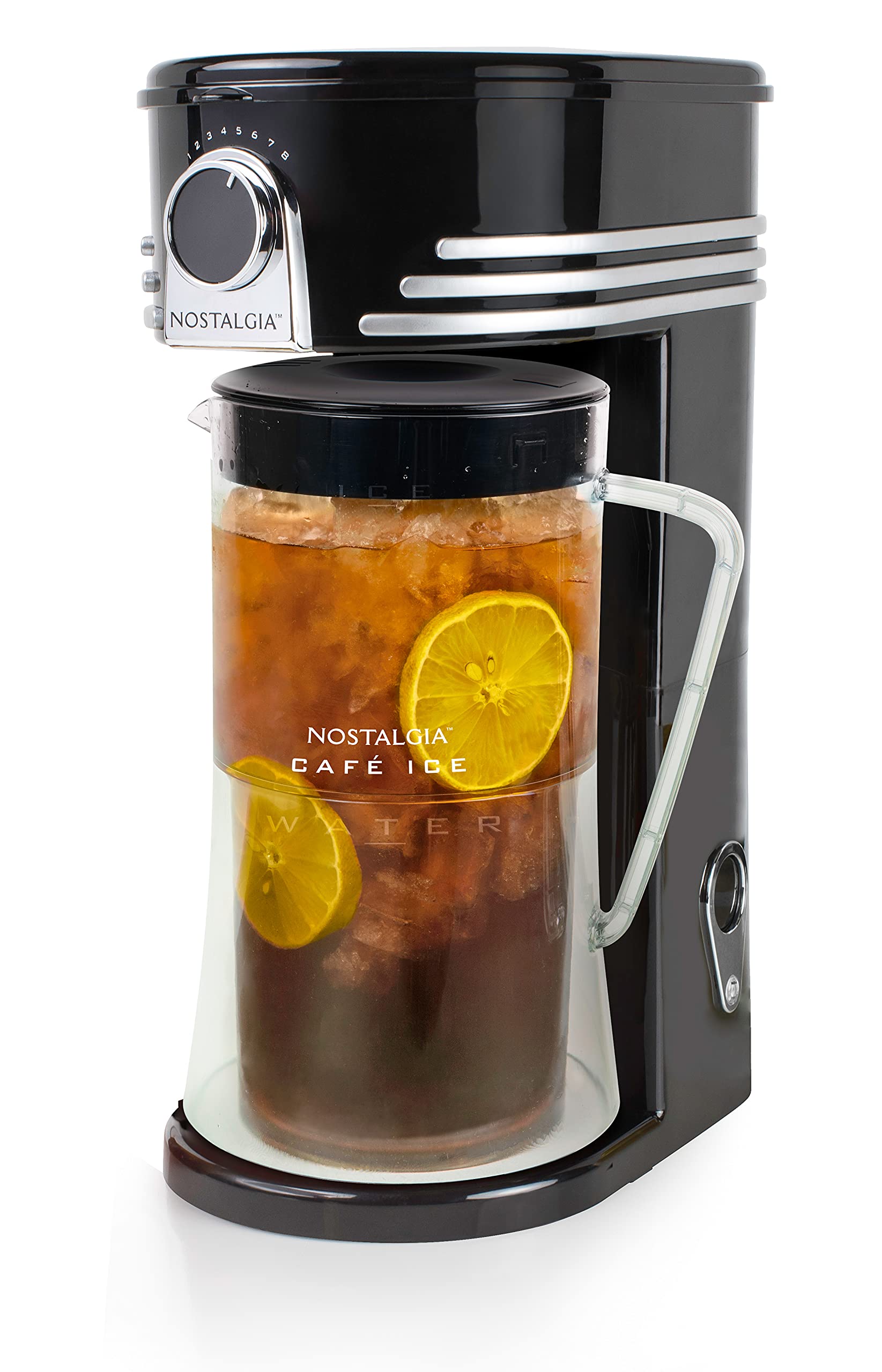 Nostalgia 3-Quart Iced Tea & Coffee Brewing System With Double-Insulated Pitcher, Strength Selector & Infuser Chamber, Also Perf