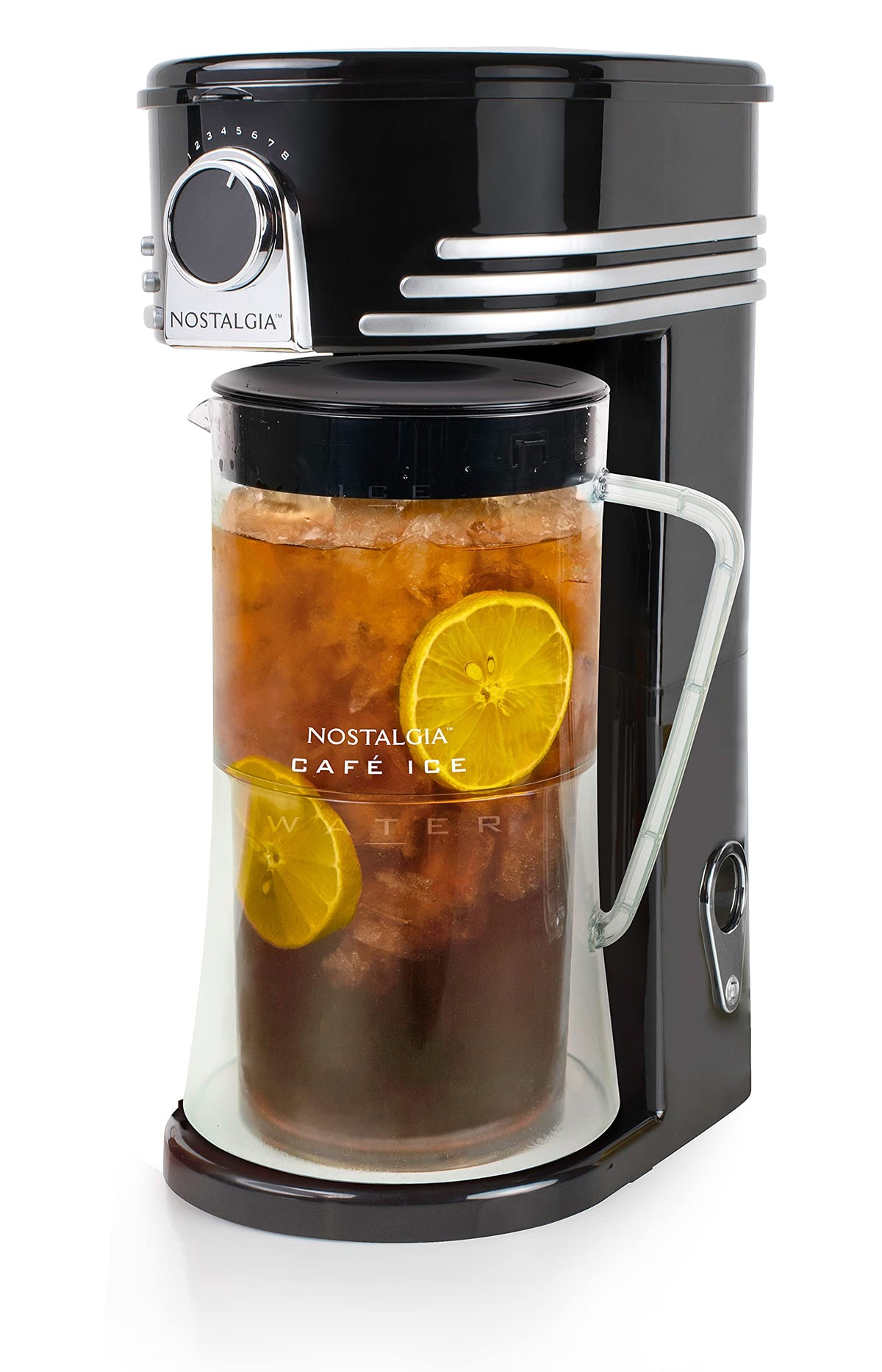 Nostalgia 3-Quart Iced Tea & Coffee Brewing System With Double-Insulated Pitcher, Strength Selector & Infuser Chamber, Also Perf
