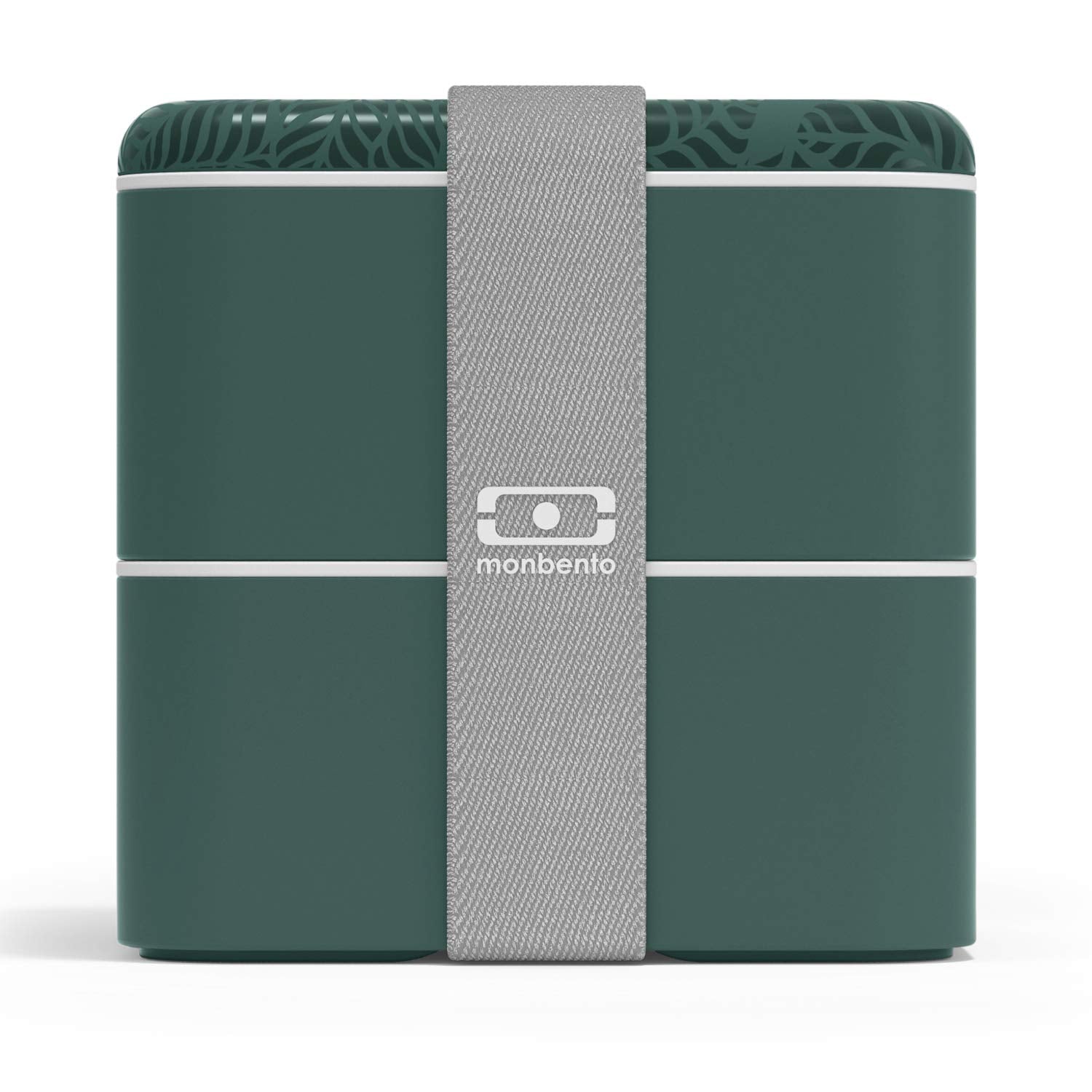 Monbento - Large Bento Box Mb Square Jungle With Compartments - Leakproof Lunch Box For Work And Meal Prep - Bpa Free - Food Gra