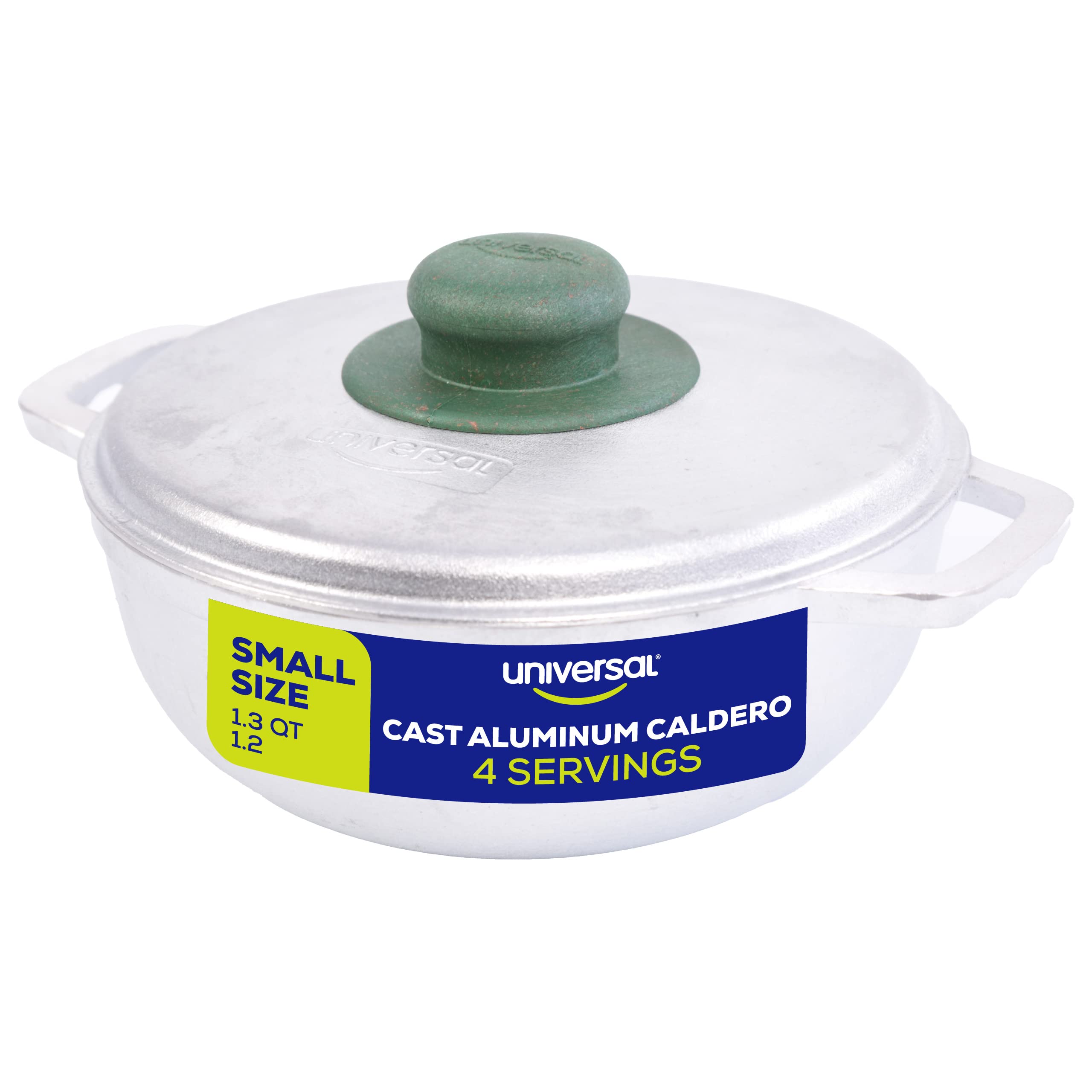 Universal Small Cast Aluminum Caldero Rice Cooker 6 Cups - 1.3 Qt / 1.2 L, Even Heat Distribution Deep Fryer For Fast Cooking An