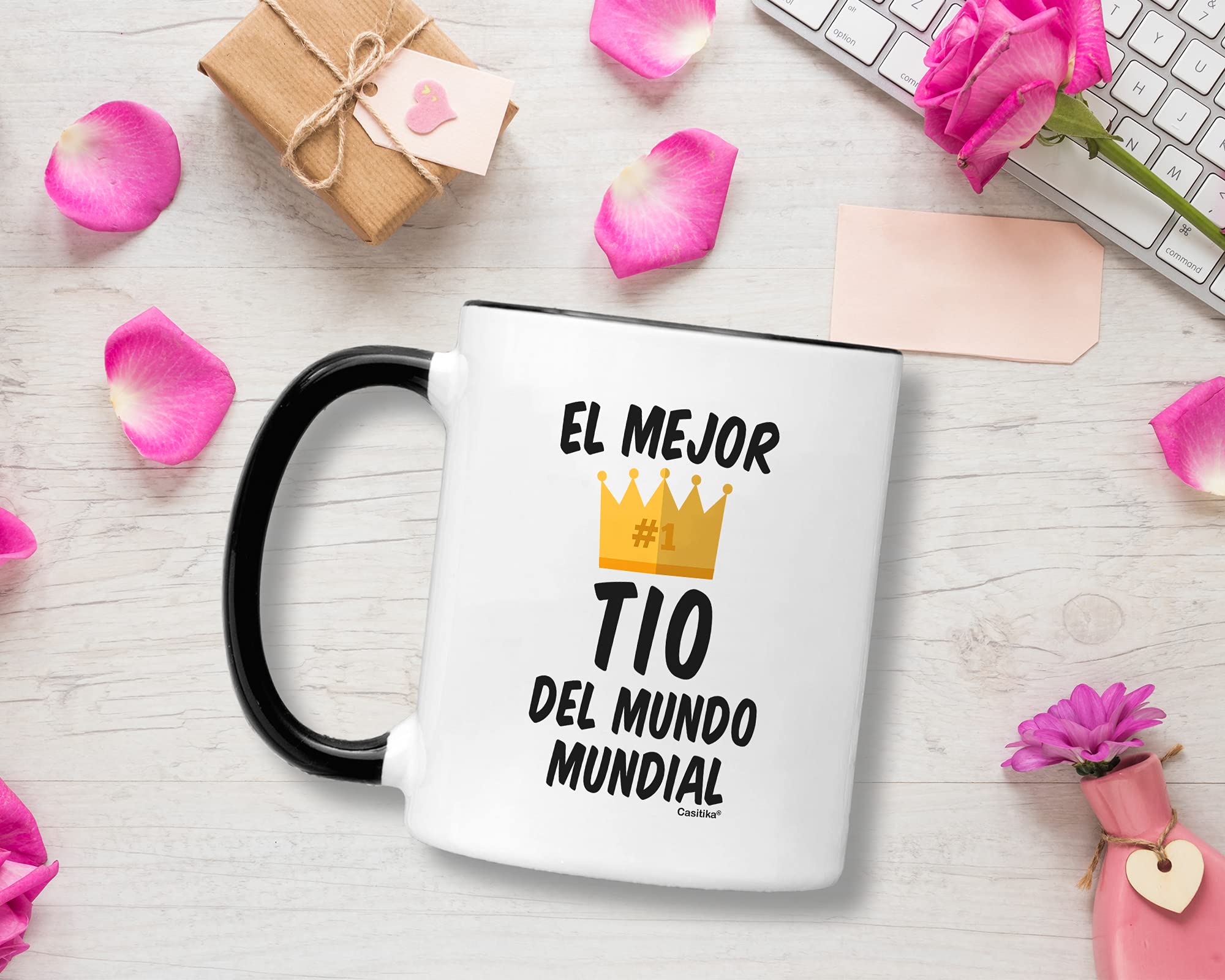 Casitika Regalo Para Tio. El Mejor Tio Del Mundo Mundial 11 Oz Mug. Cup For Latin Or Mexican Uncle.