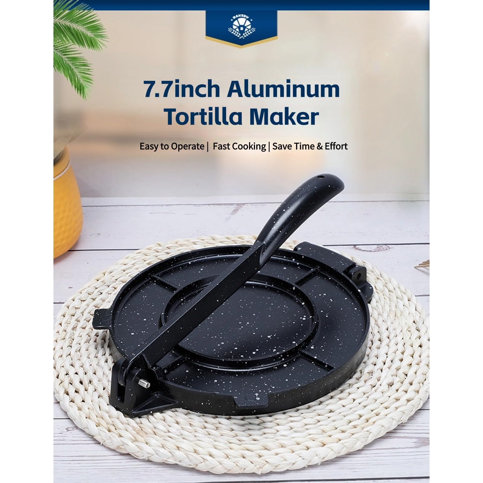 Tortilla Press, Aluminum Tortilla Maker, Multifunctional Flour Tortilla Press, Roti Maker, Taco Maker, Labor Saving Taco Press,