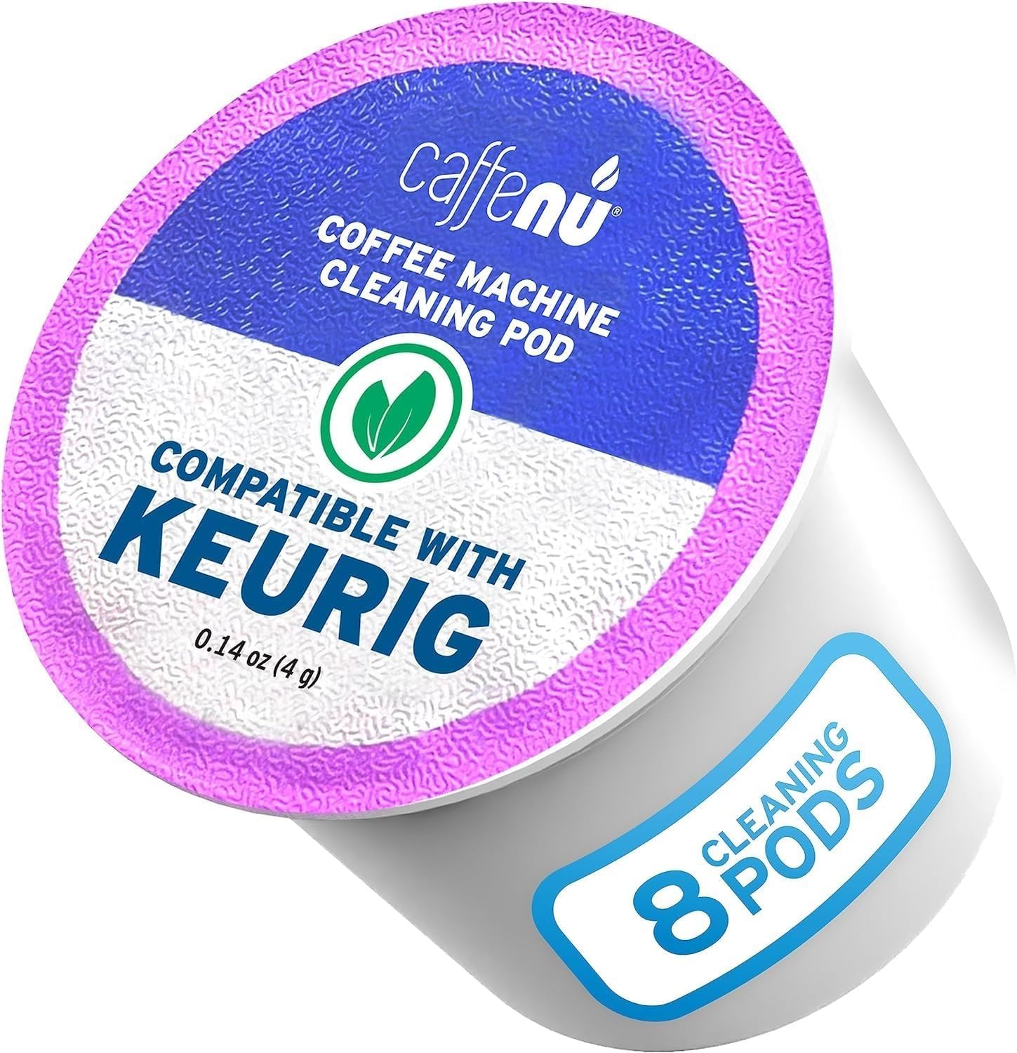 8-Pack Of Keurig Cleaning Pods For Keurig 1.0 & 2.0 Machines - K Cup Cleaner Pods Removes Stale Coffee Residue & Stains - Keurig