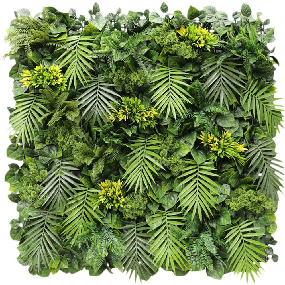 SunnyRoyal Artificial Boxwood Panel 3D Topiary Hedge Plant UV Protected Privacy Ivy Screen  Faux Greenery Wall D  cor Outdoor In