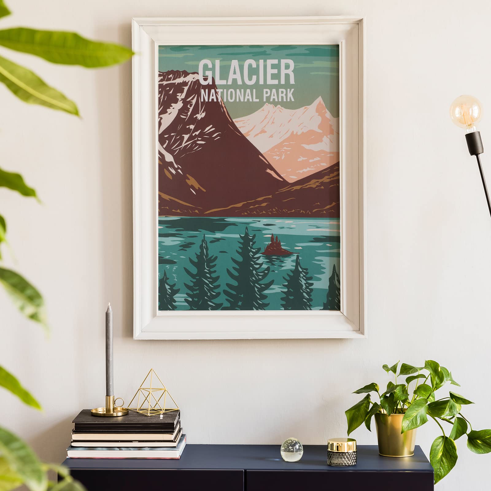Gersoniel 16 Pieces National Park Posters Vintage Of 16 Travel Prints Wall Art Abstract Wall Art And Mountain Print Set Abstract