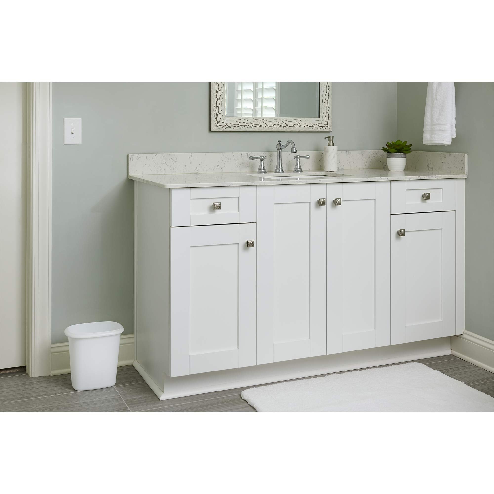 Rubbermaid 6 Quart Bedroom, Bathroom, And Office Wastebasket Trash Can (4 Pack)