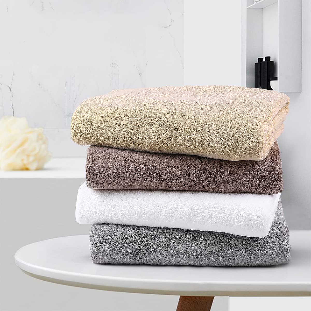 Jml Microfiber Bath Towels, Oversized, Ultra Soft, Super Absorbent And Fast Drying, No Fading And Multipurpose Use For Sports, T