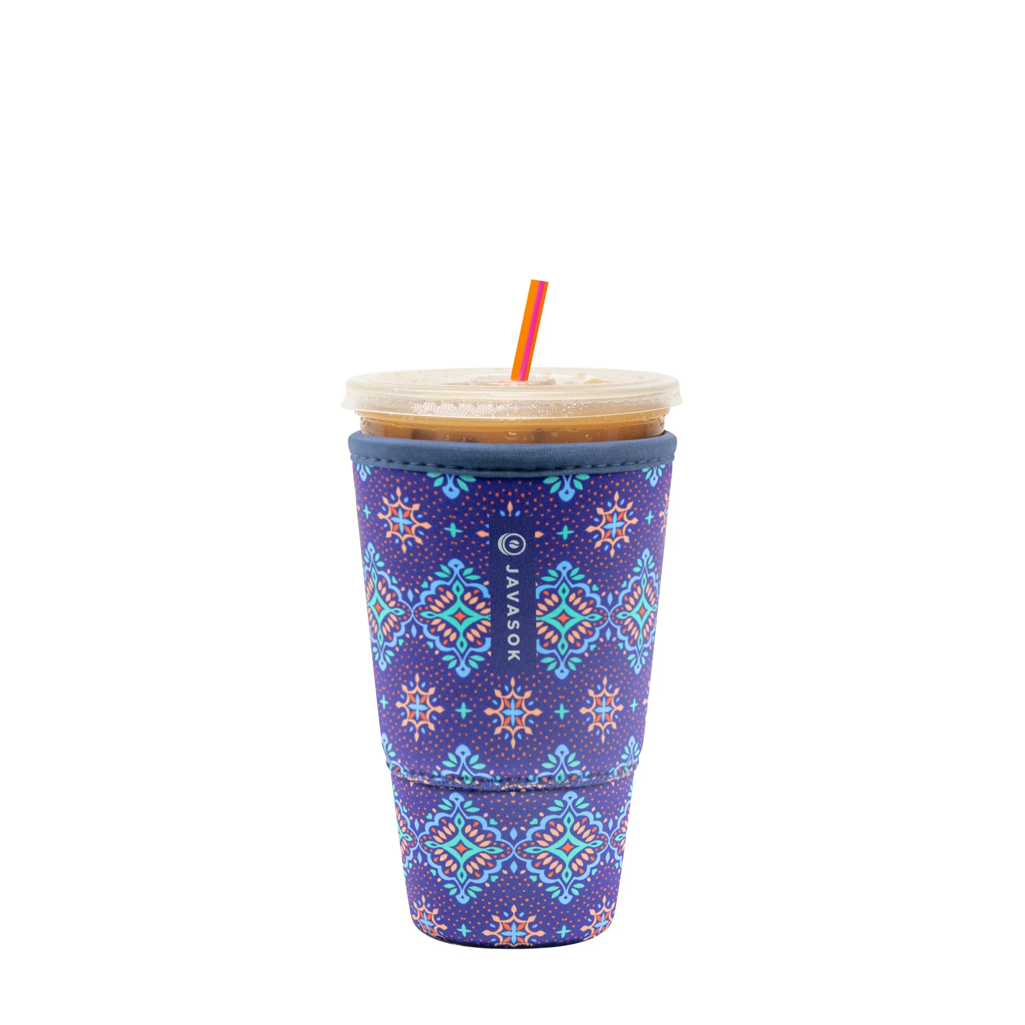 Sok It Java Sok Iced Coffee & Cold Soda Insulated Neoprene Cup Sleeve (Diamond Back, XLarge: 38-42oz)